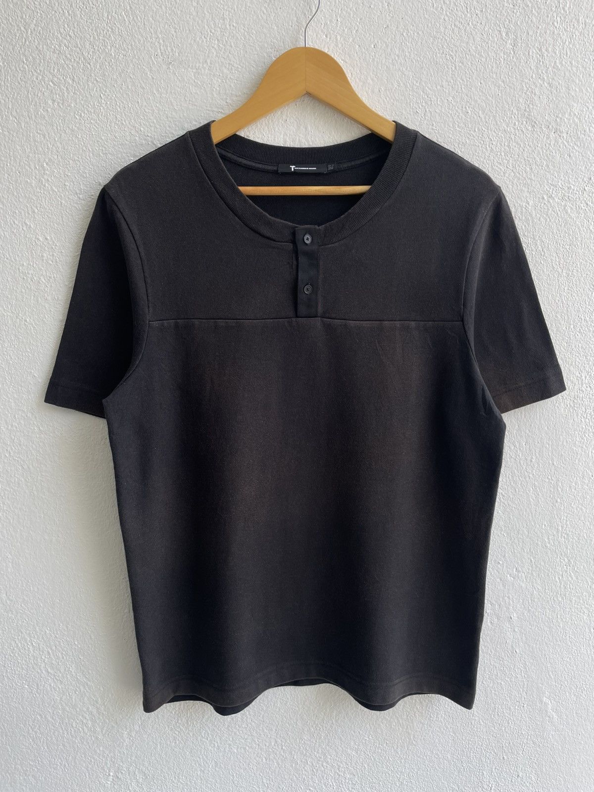 Alexander Wang T by Alexander Wang Half Button Short Sleeve Shirts Size US L / EU 52-54 / 3 - 1 Thumbnail