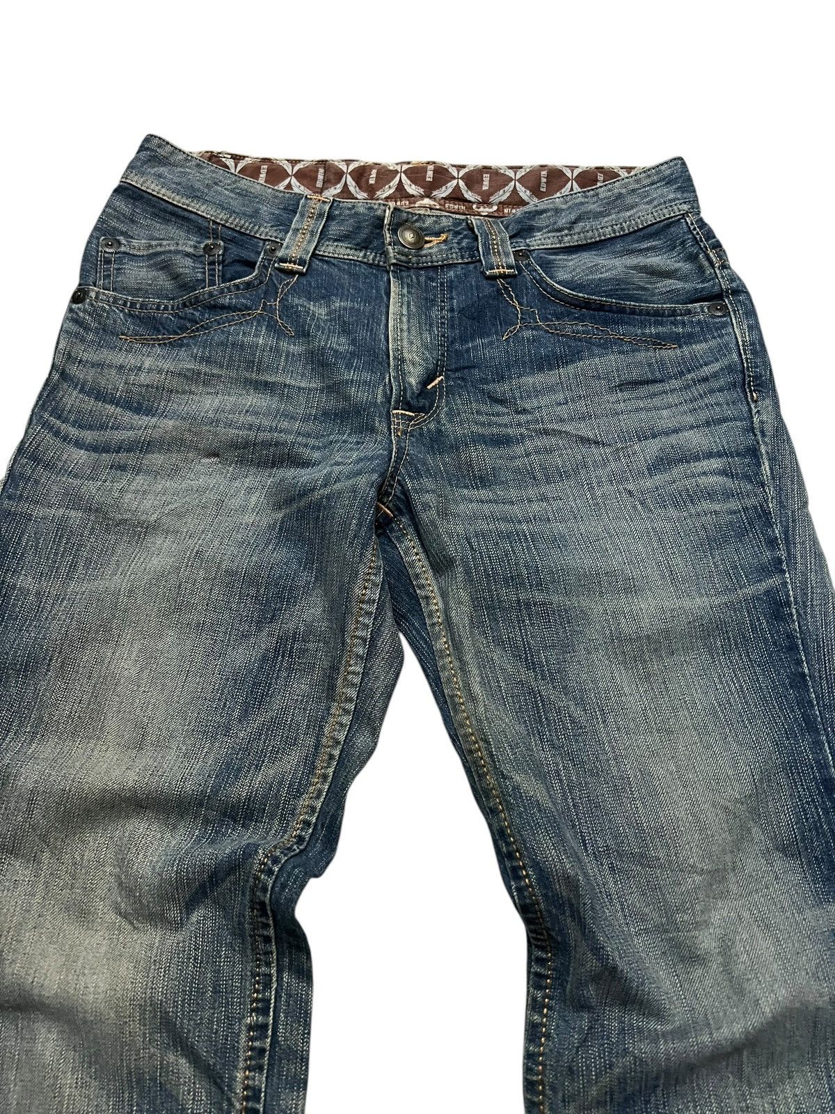Edwin 💥Flare💥Vintage Edwin XV Mud Wash Clawmark Jean Very Rare Size US 32 / EU 48 - 3 Thumbnail