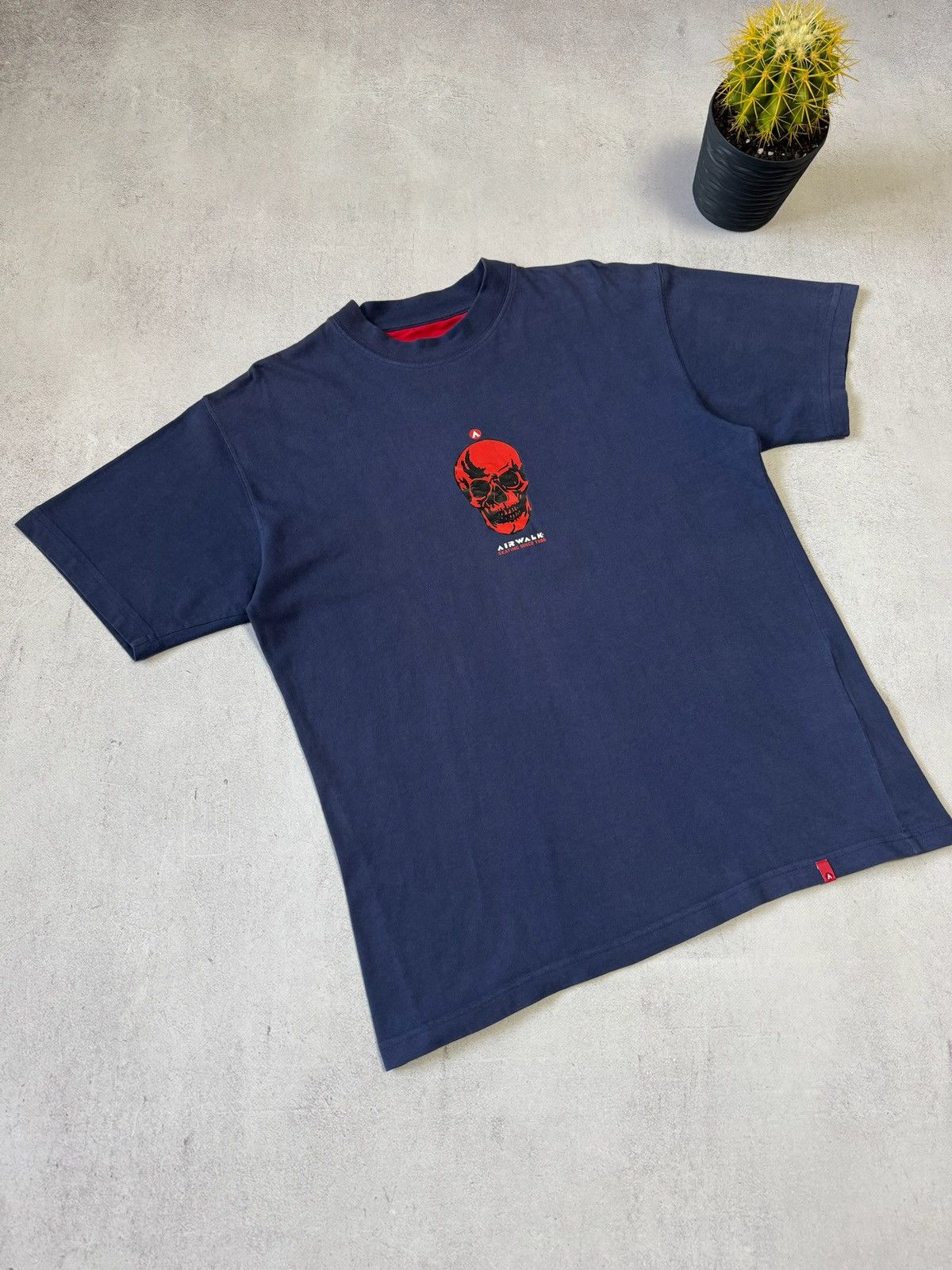 Airwalk × Japanese Brand × Vintage Vintage 90s Airwalk Skateboards T Shirt Tee Skull Rare Y2K Size US L / EU 52-54 / 3 - 4 Thumbnail