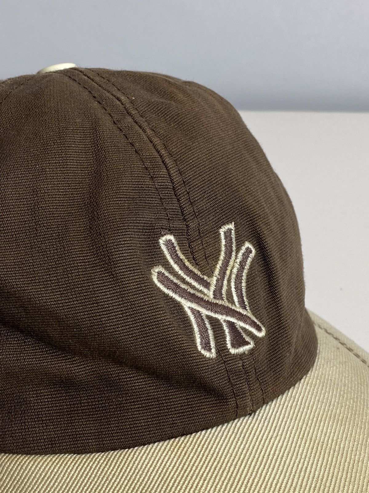 Vintage Vintage 90s New York Yankees hype y2k streetwear brown cap Size ONE SIZE - 6 Thumbnail