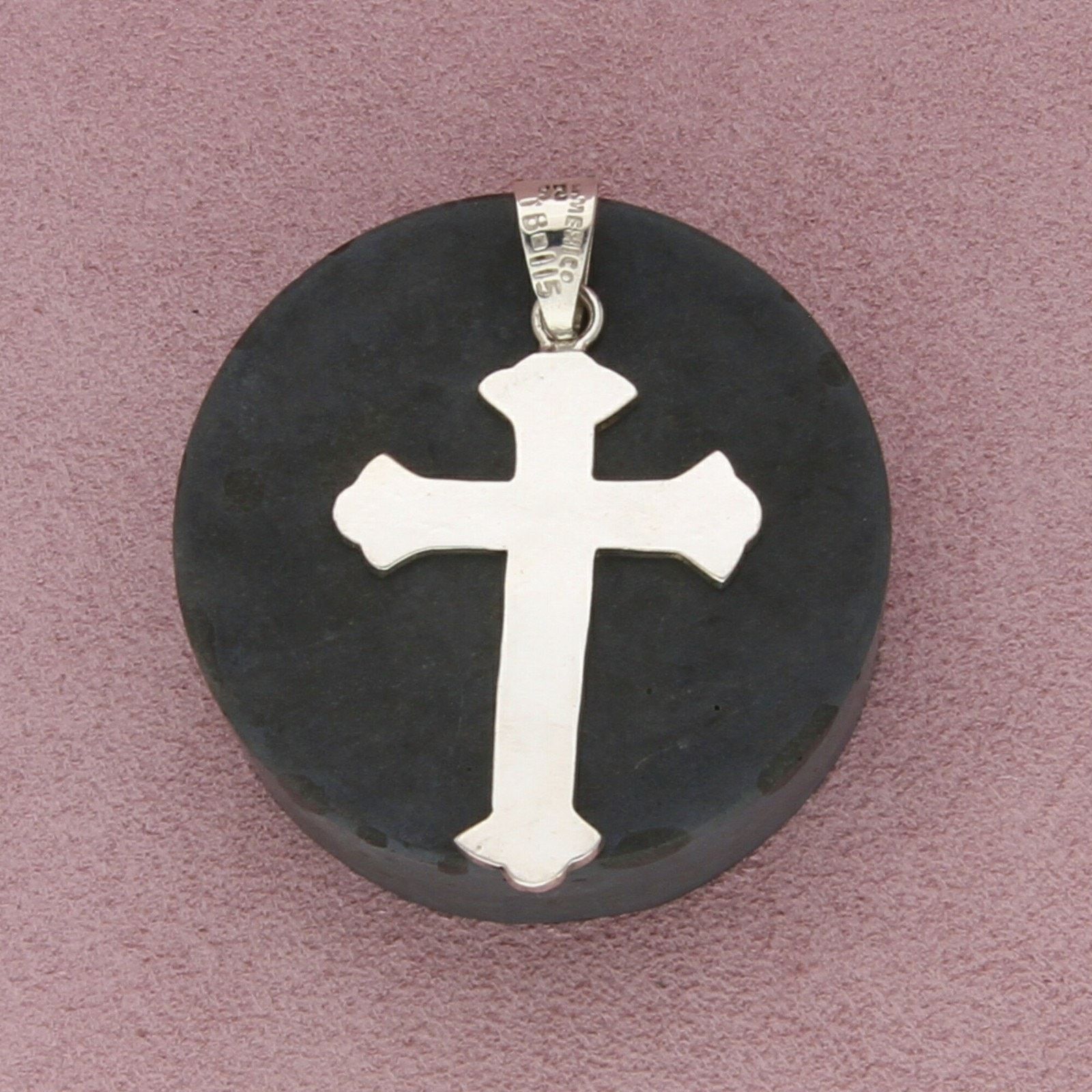 Sterling Silver taxco mexico sterling silver vintage large cross pendant Size ONE SIZE - 2 Thumbnail