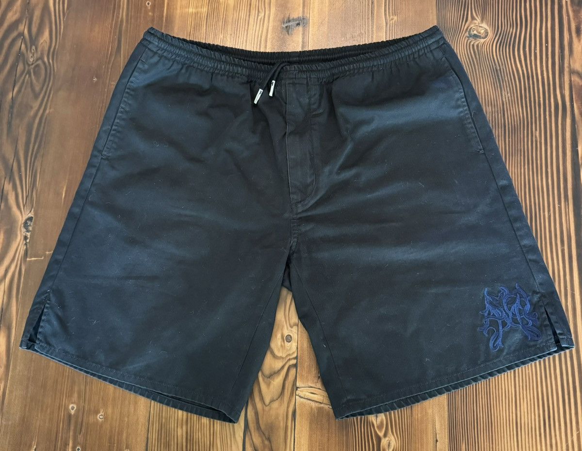 image of Alexander Mcqueen Logo Shorts in Black, Men's (Size 30)