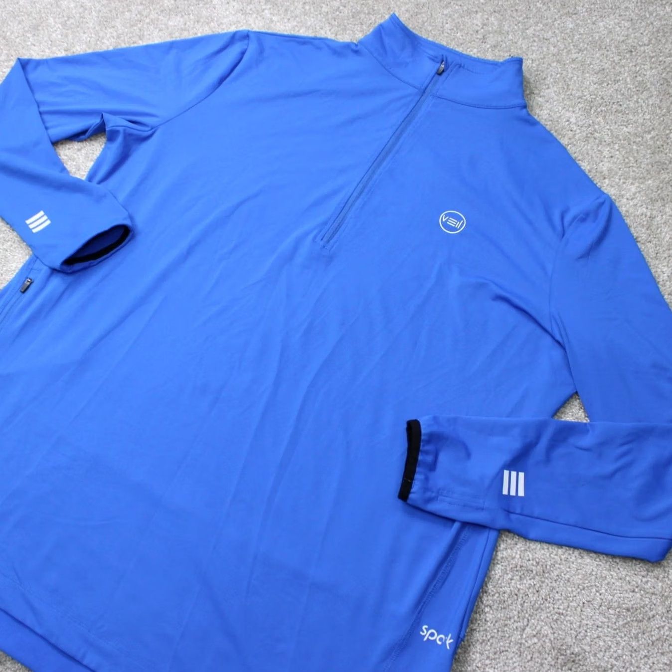 Vintage Veil Spark Sweatshirt Mens 2XL XXL Royal Blue 1/2 Zip Performance Athletic L/S Size US XXL / EU 58 / 5 - 3 Thumbnail