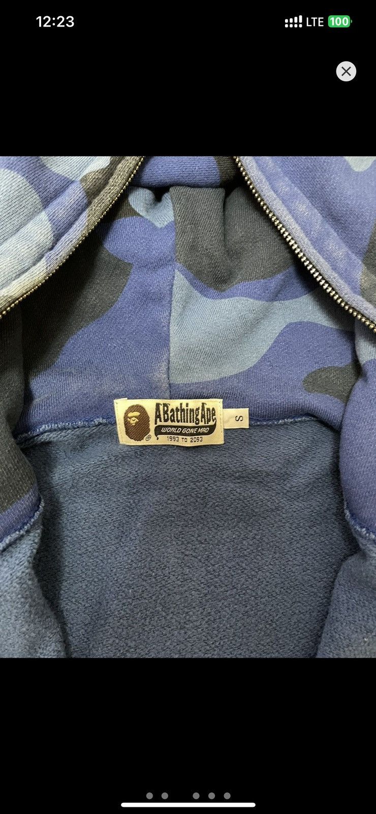 Bape Bape OG Giant Blue Camo Full Zip Hoodie Size US S / EU 44-46 / 1 - 3 Thumbnail