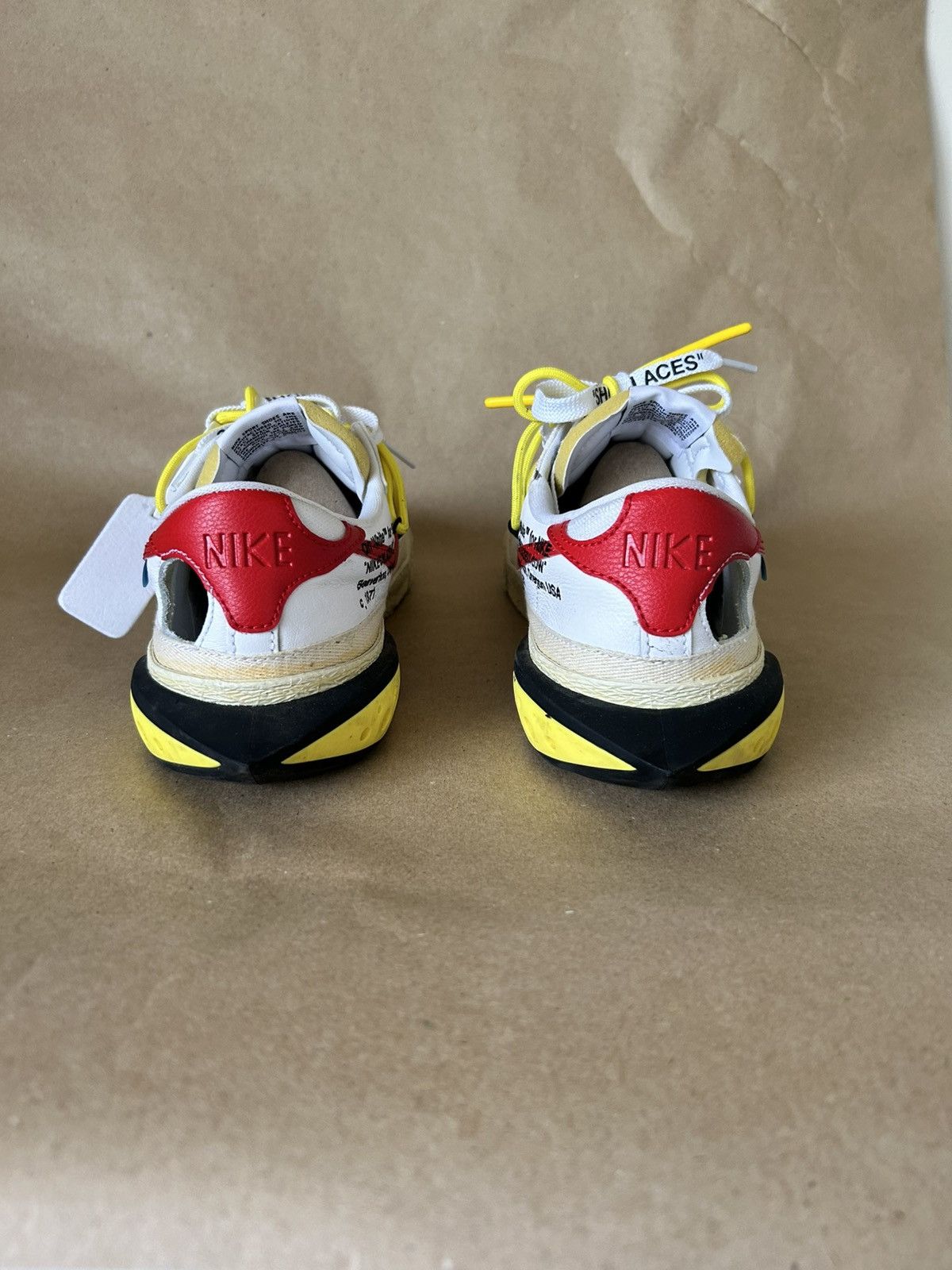 Nike × Off-White Nike Blazer Low x Off-White University Red Size 11 Size US 11 / EU 44 - 4 Thumbnail