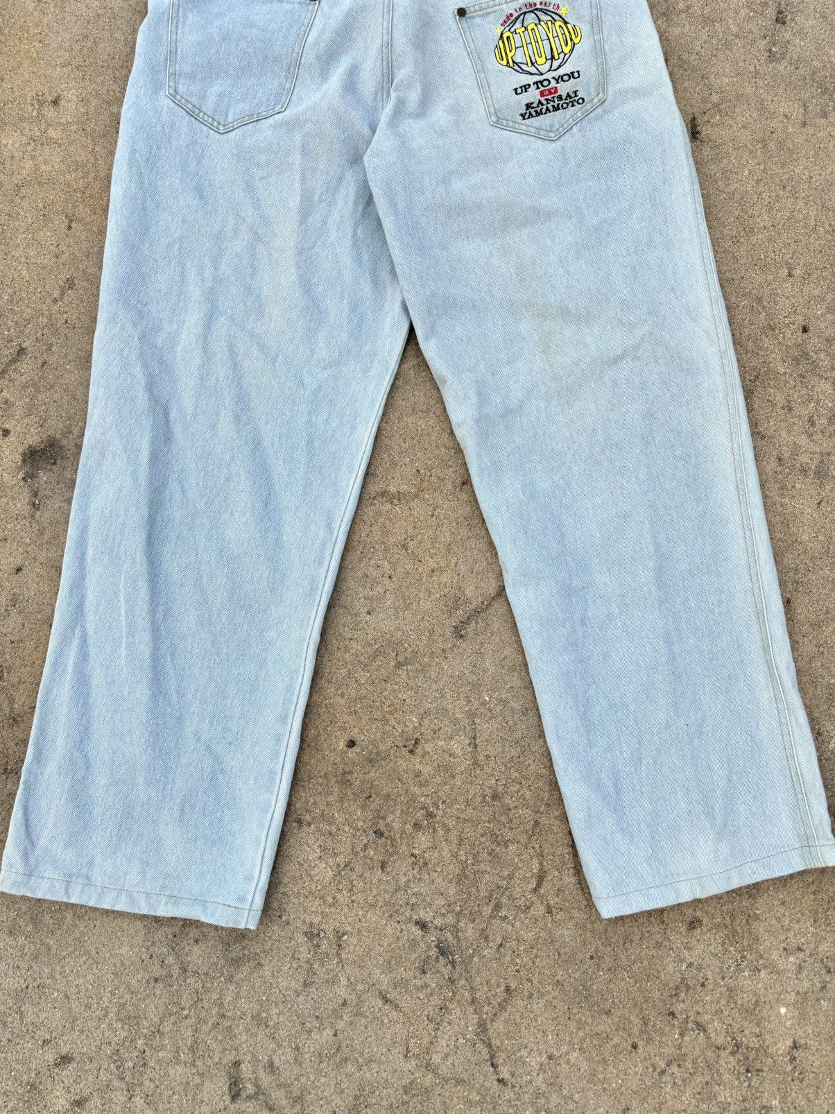 Kansai Yamamoto Rare Kansai Yamamoto Light Blue Jeans Size US 35 - 6 Thumbnail