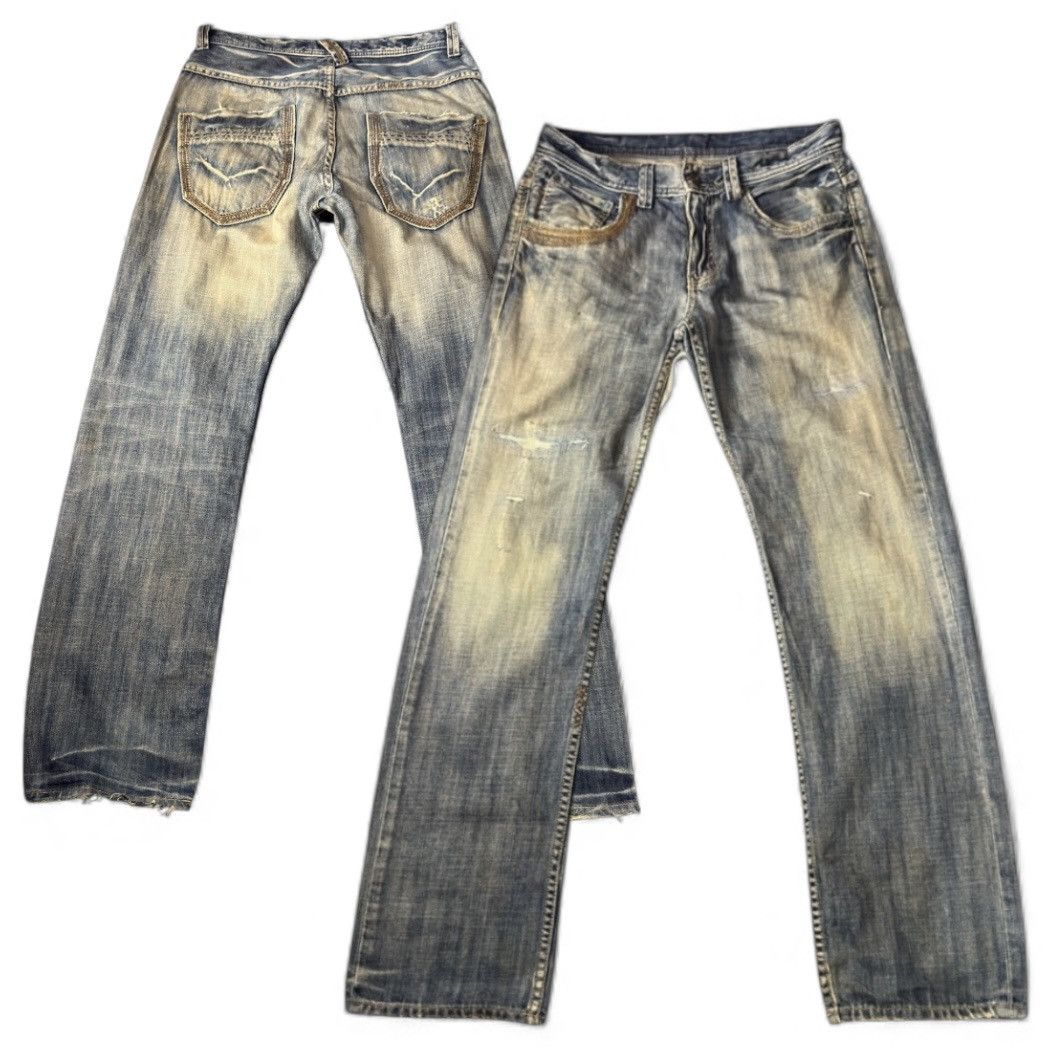 Japanese Brand 🔥🇯🇵 Japanese Distressed Takeo Kikuchi Denim Size US 31 - 1 Thumbnail
