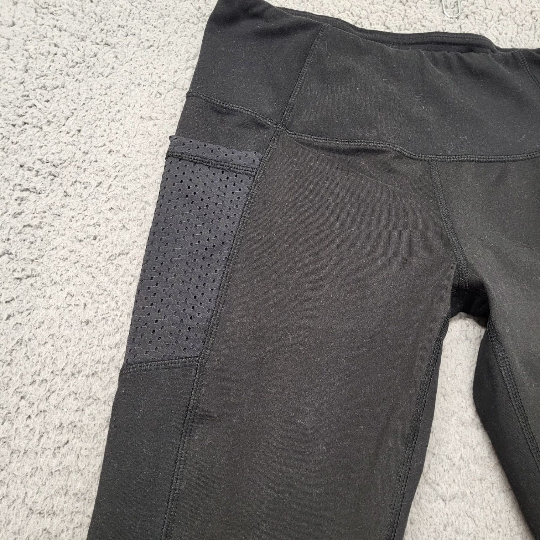 Vintage Z By Zella Joggers Womens Small Velour Sweatpants Black EUC! Casual Pants Athletic Jogger 4-6 S Zip Pockets Elastic Waist Size 28" / US 6 / IT 42 - 2 Thumbnail