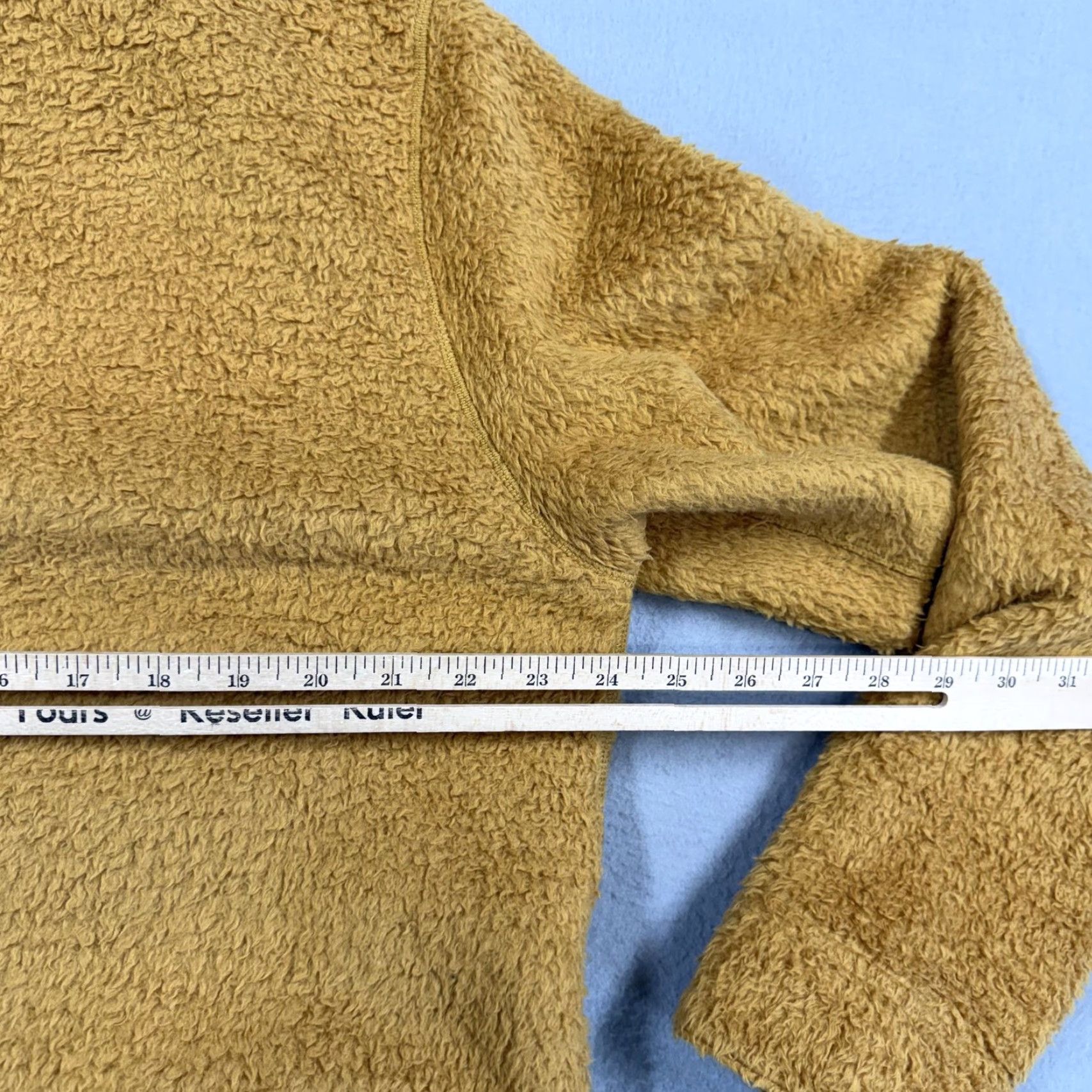 Outerknown Outerknown Jacket Mens Large Yellow Fleece Windbreaker Lined Pockets Snap Short Collar Casual Winter Size US L / EU 52-54 / 3 - 6 Thumbnail