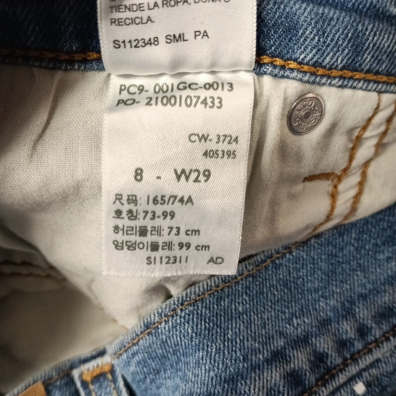 Levi's Levi Strauss Womens Mid Rise 4" Denim Shorts Size 8 W29 Blue Size 30" / US 8 / IT 44 - 5 Thumbnail