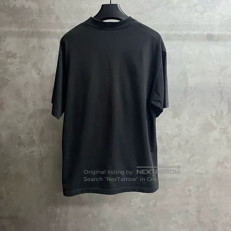 Balenciaga Balenciaga Black letter print round neck pullover short sl Size US XS / EU 42 / 0 - 5 Thumbnail