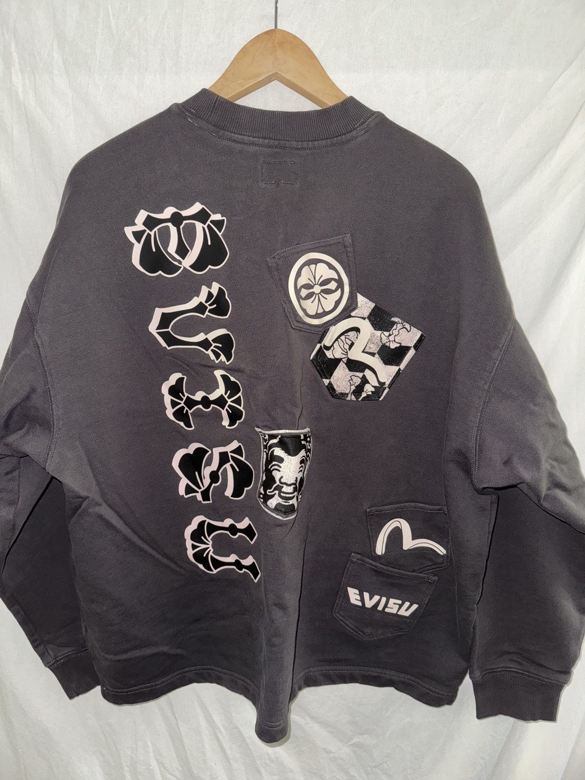Evisu Evisu multi pocket loose fit sweatshirt Size US S / EU 44-46 / 1 - 2 Thumbnail