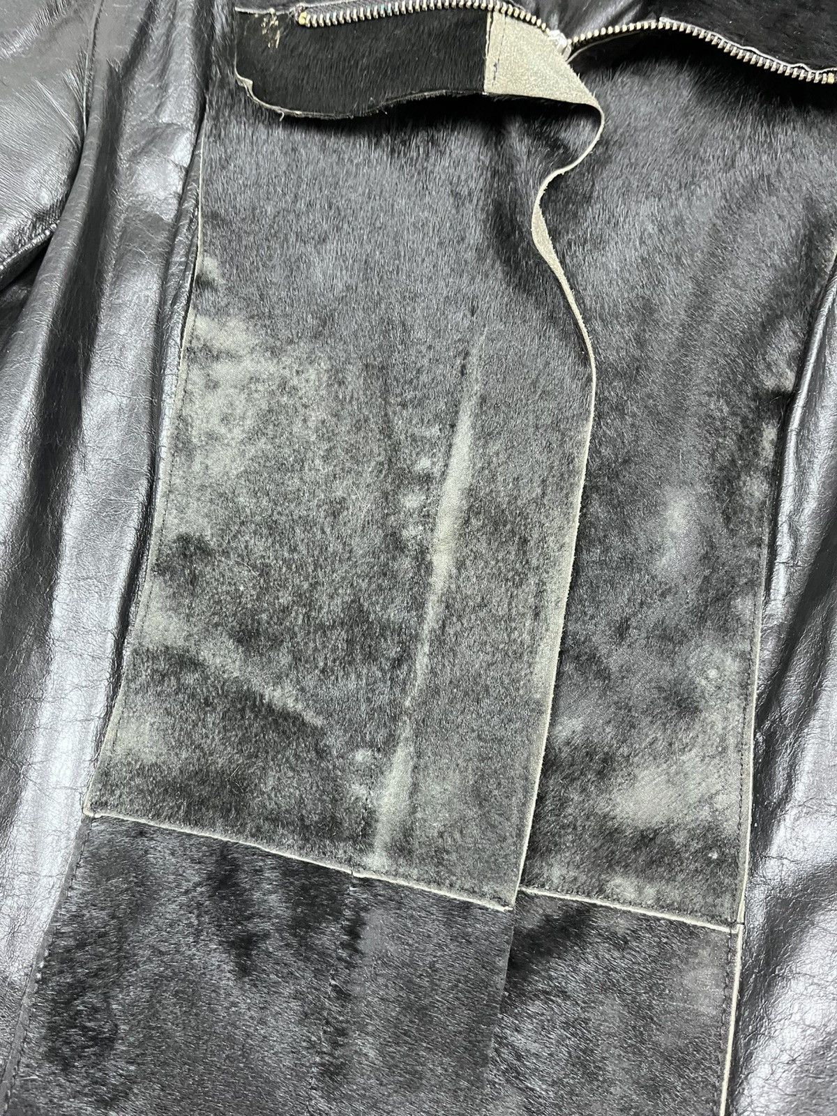 Japanese Brand Vintage Real Leather Patch Gothic Avantgarde Jacket Size S / US 4 / IT 40 - 6 Thumbnail