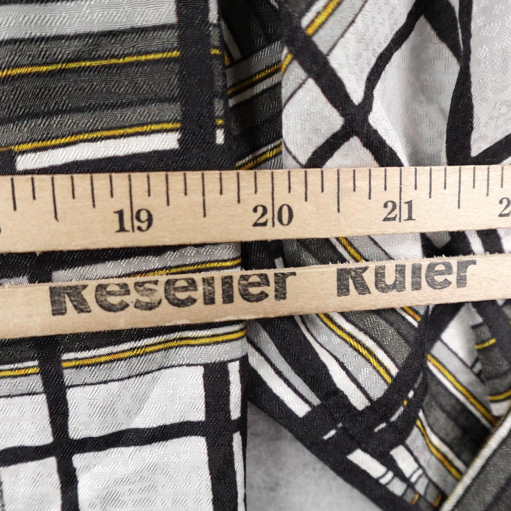 The Kooples The Kooples Shirt Womens Small Black White Geometric Check Button Front Top Size S / US 4 / IT 40 - 5 Thumbnail