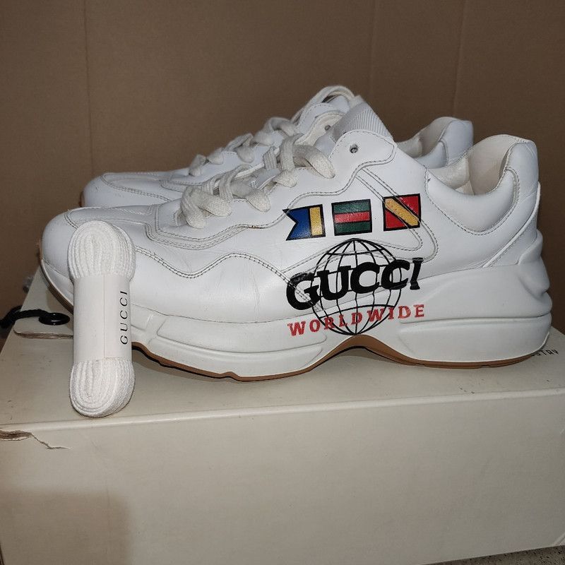 Gucci Gucci Rhyton Worldwide Low-Top Dad Sneakers - Size US 8 / EU 41 - 9 Thumbnail