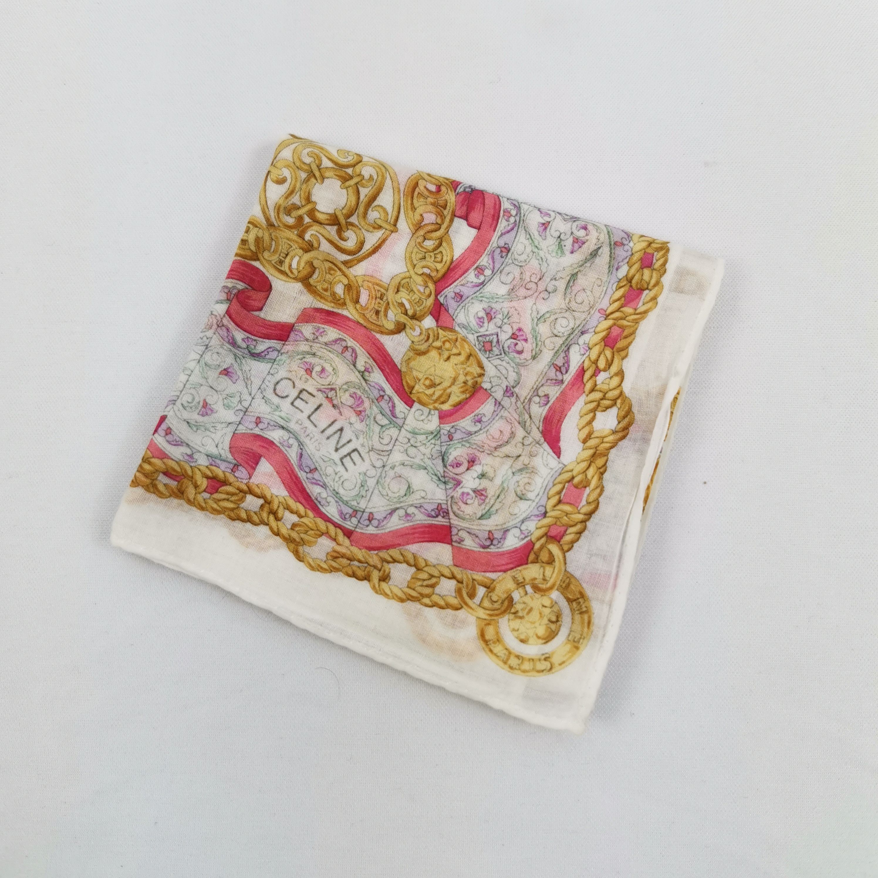 Celine Vintage Celine Handkerchief Neckerchief Bandana Size ONE SIZE - 4 Thumbnail