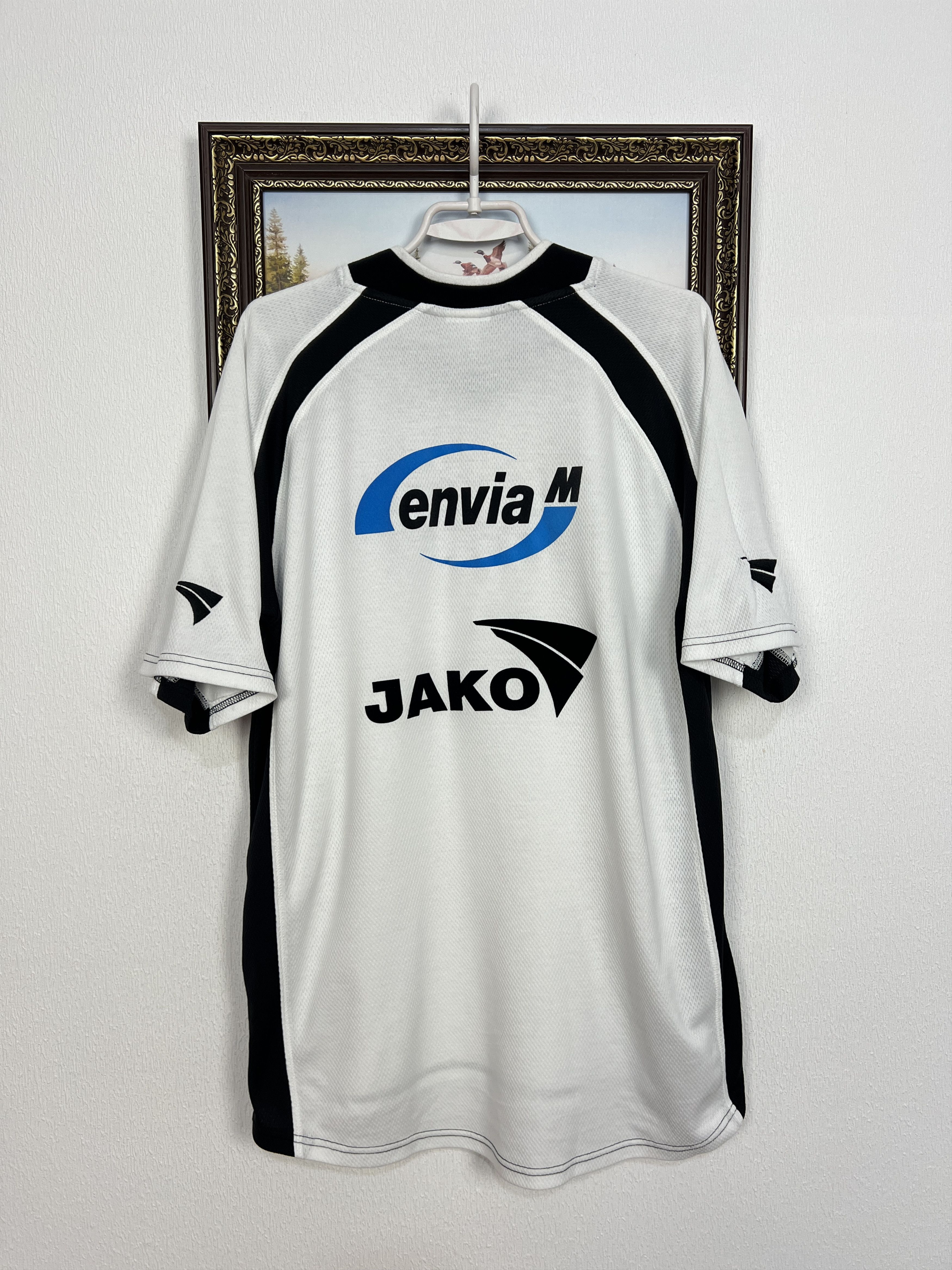 Vintage JAKO Energie Cottbus Football Train Shirt Soccer Jersey Size US XL / EU 56 / 4 - 9 Thumbnail