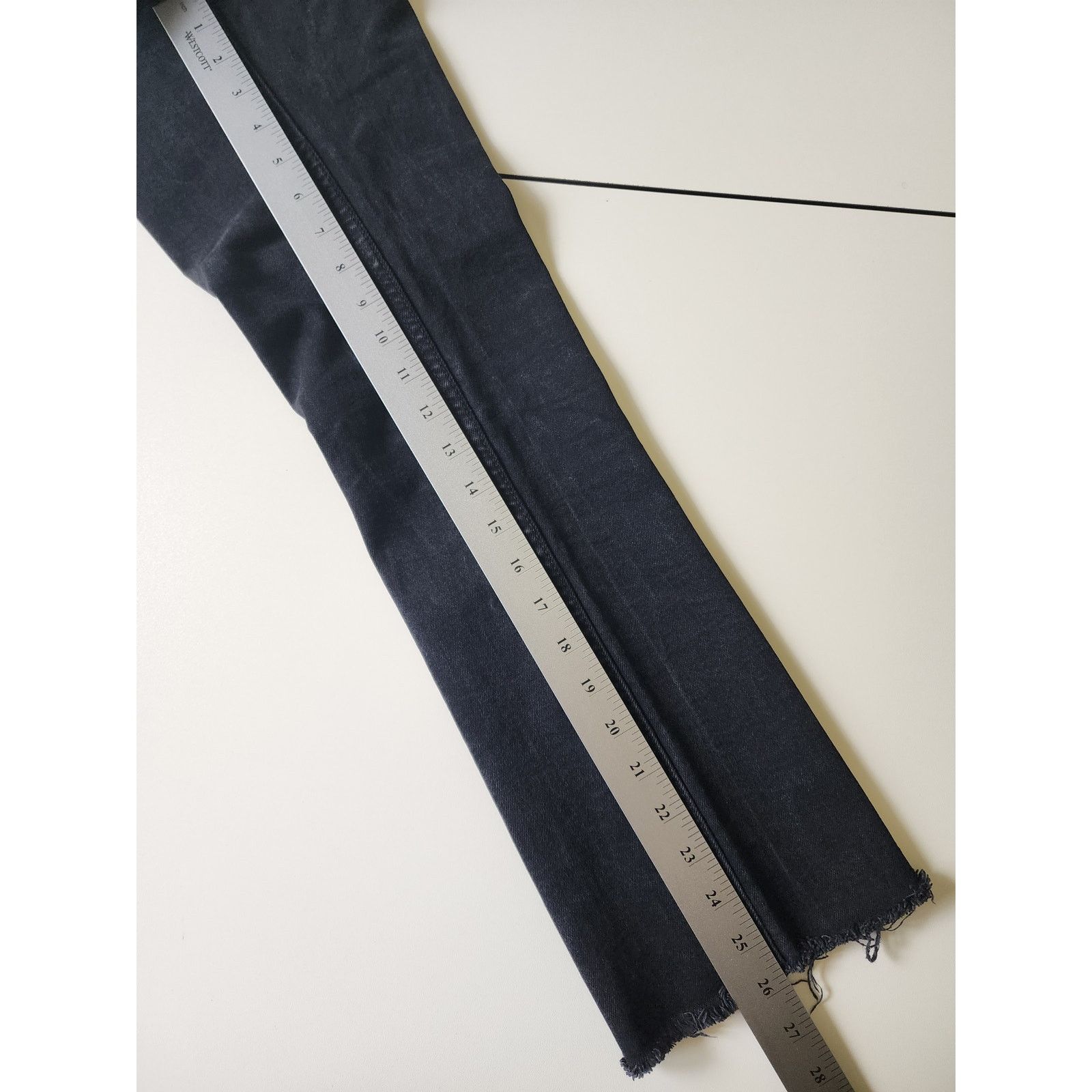 Zara Vintage Zara Black Flare Wide Leg Jeans Womens 4 Size 27" / US 4 / IT 40 - 6 Thumbnail
