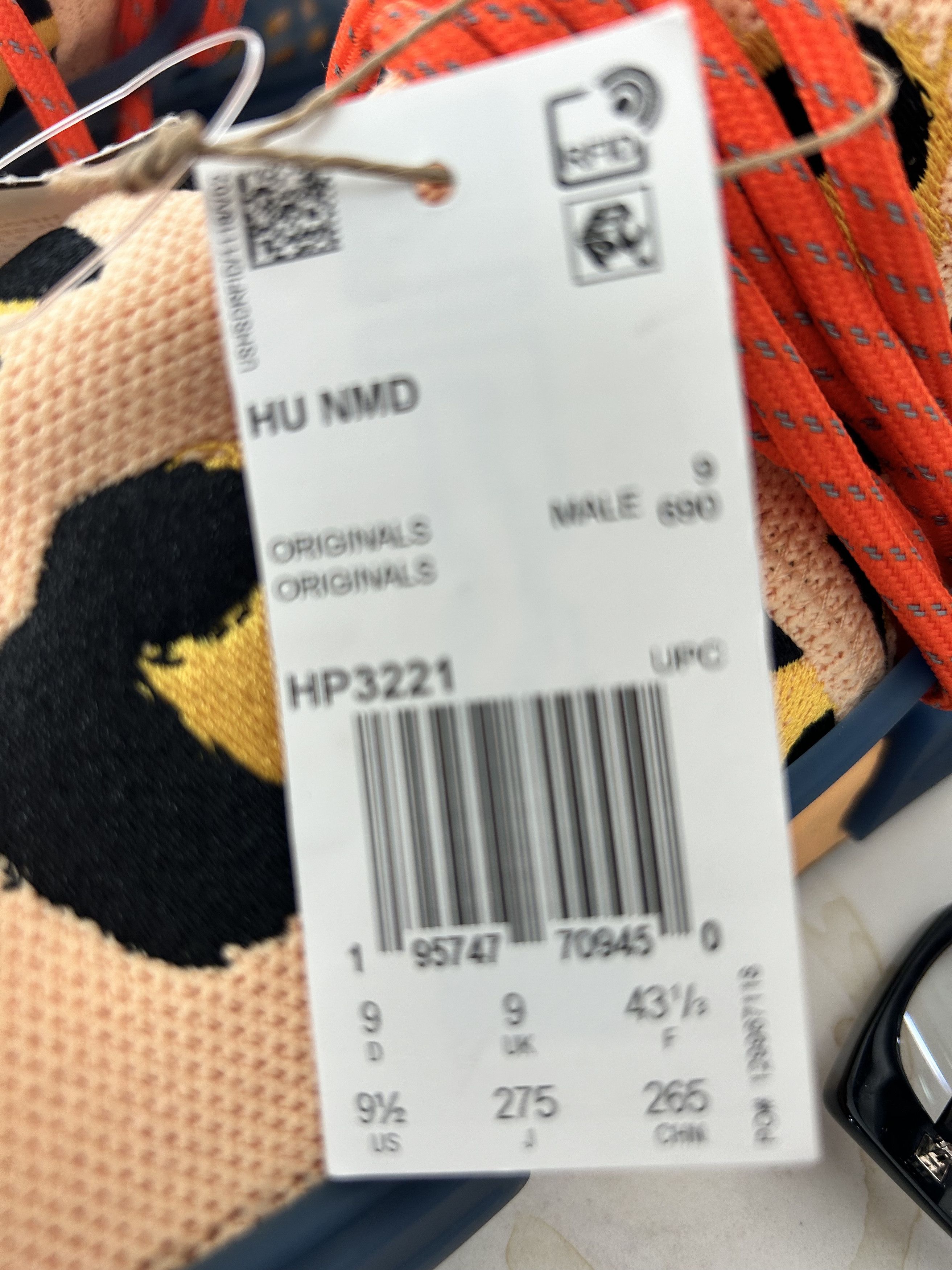 Adidas × Pharrell Adidas X Pharrell Williams NMD HU CLOTH LOW TRAINERS Size US 9.5 / EU 42-43 - 7 Thumbnail