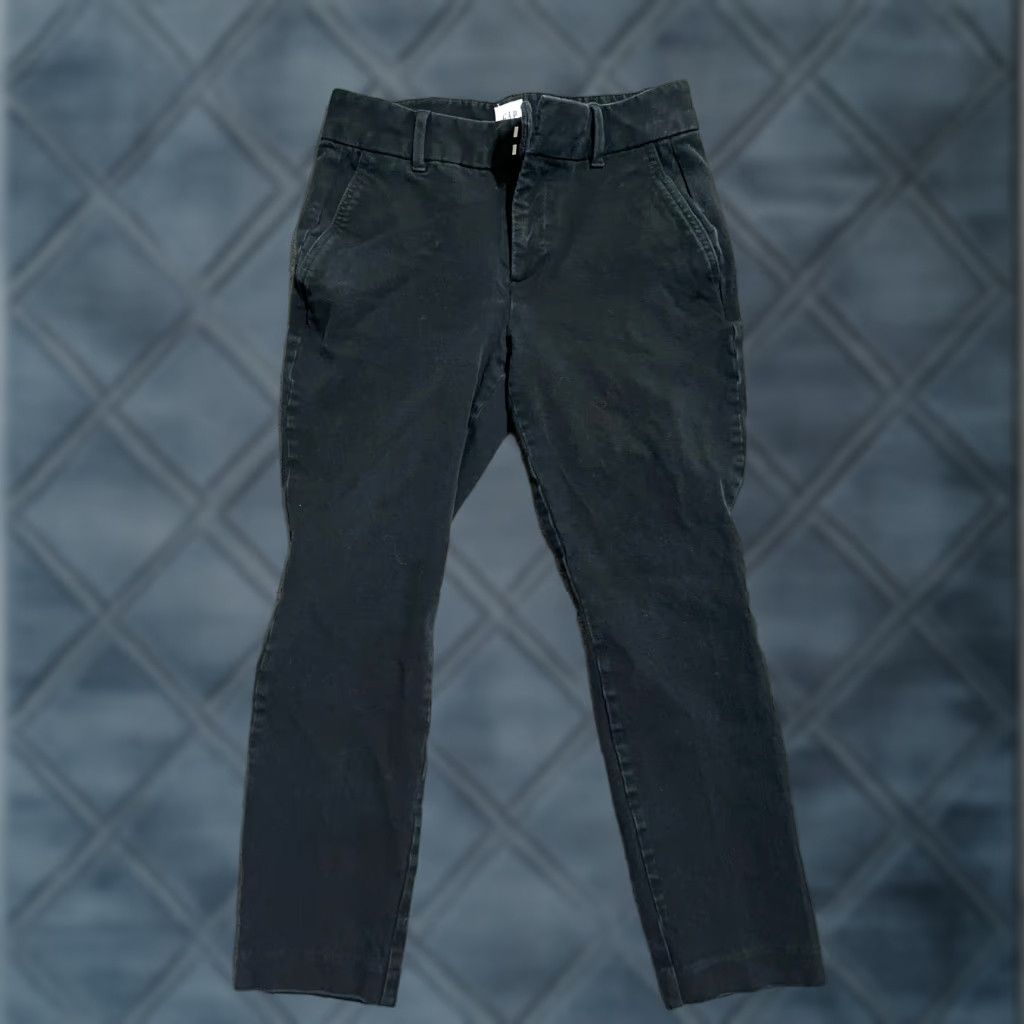 Gap Gap Women's 2P Petite Signature Skinny Ankle Pants Black Stretch Denim Size 26" / US 2 / IT 38 - 1 Thumbnail
