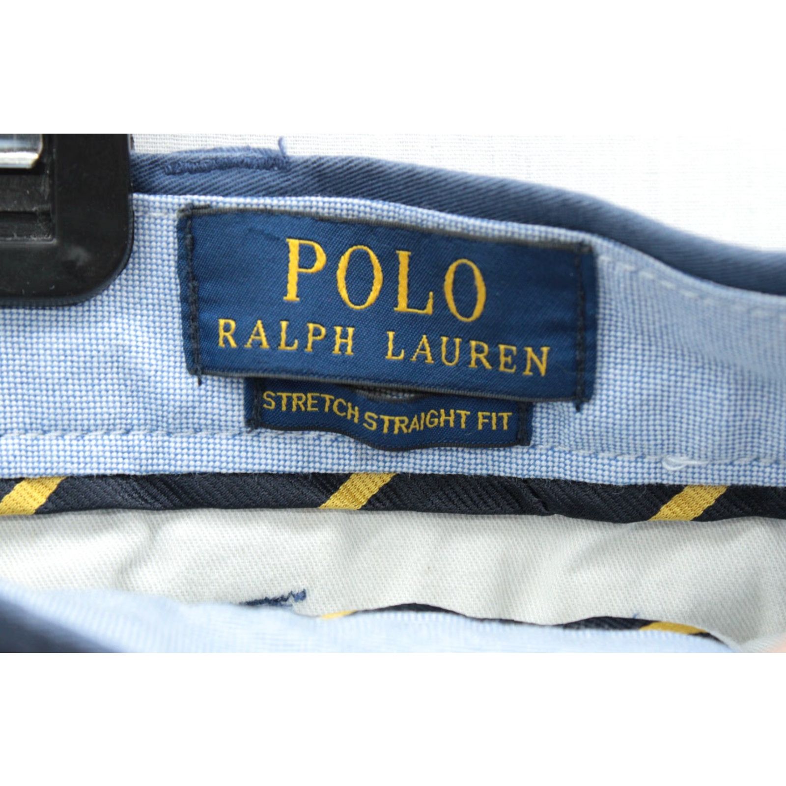 Polo Ralph Lauren Polo Ralph Lauren Pants Mens 38 X 34 Blue Stretch Straight Fit Chino Trouser Size US M / EU 48-50 / 2 - 7 Thumbnail