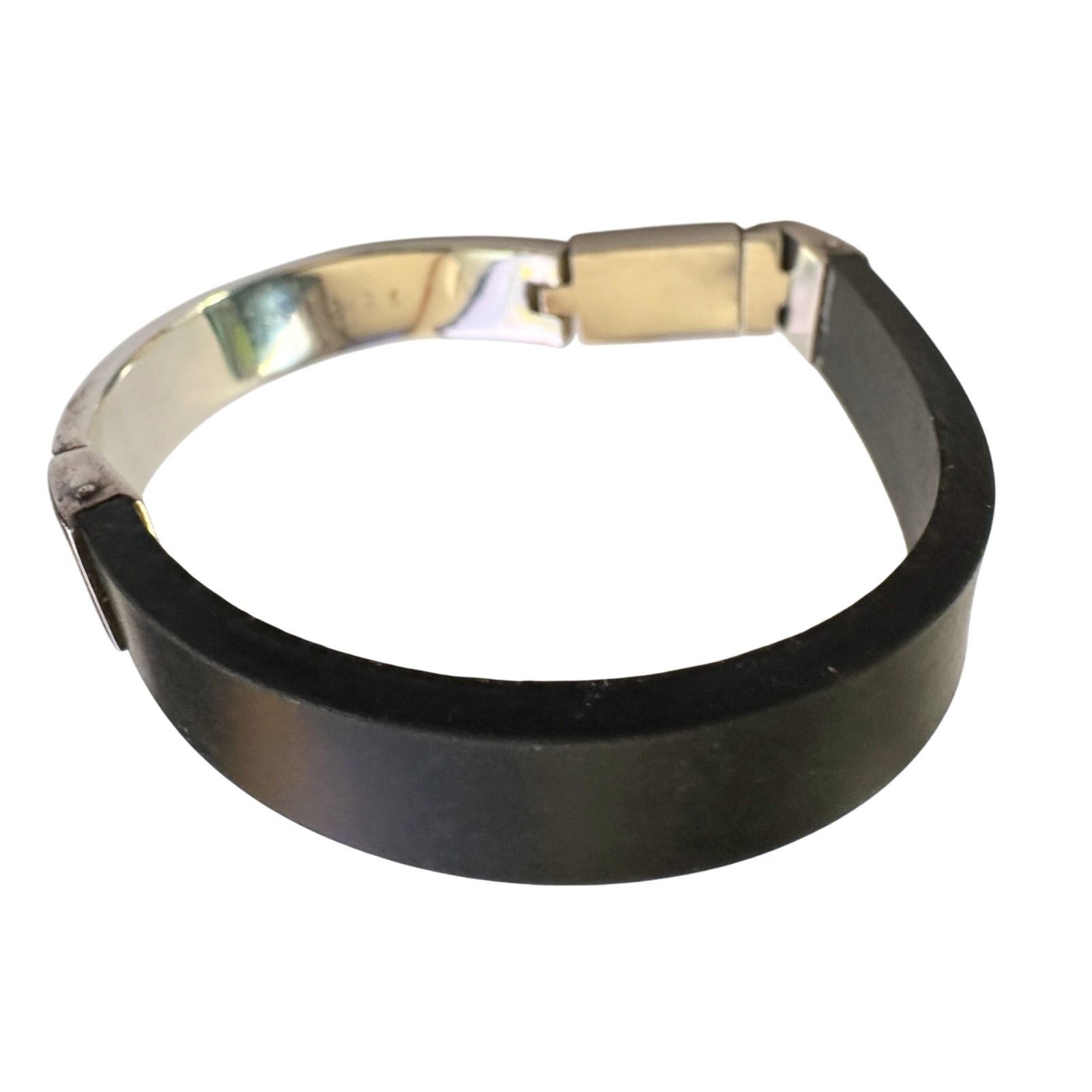 Gucci Gucci Rubber and Sterling Silver ID Bracelet- Full Inclusion Size ONE SIZE - 4 Thumbnail