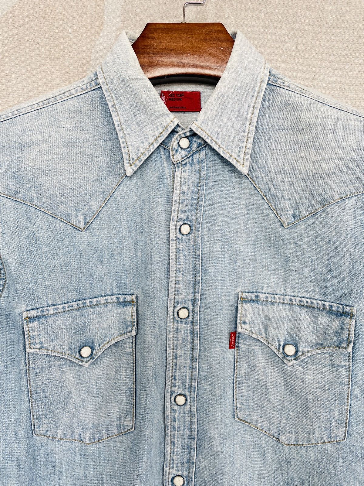 Levi's Vintage Levis Button Up Shirt (P64) Size US M / EU 48-50 / 2 - 7 Thumbnail