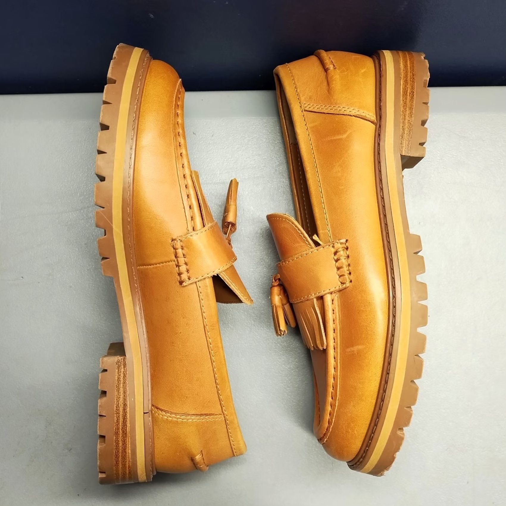 Steve Madden Steve Madden Minka Loafers Womens Size 8.5M Brown Leather Kiltie Tassel Slip On Size US 9 / IT 39 - 4 Thumbnail