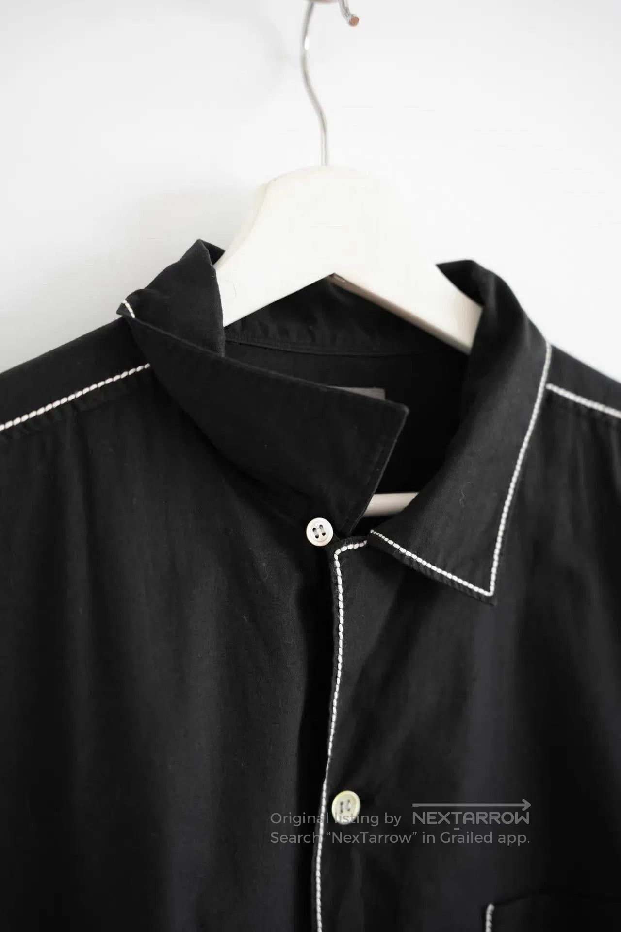 Yohji Yamamoto Black Long Sleeve Button. Size US M / EU 48-50 / 2 - 4 Thumbnail