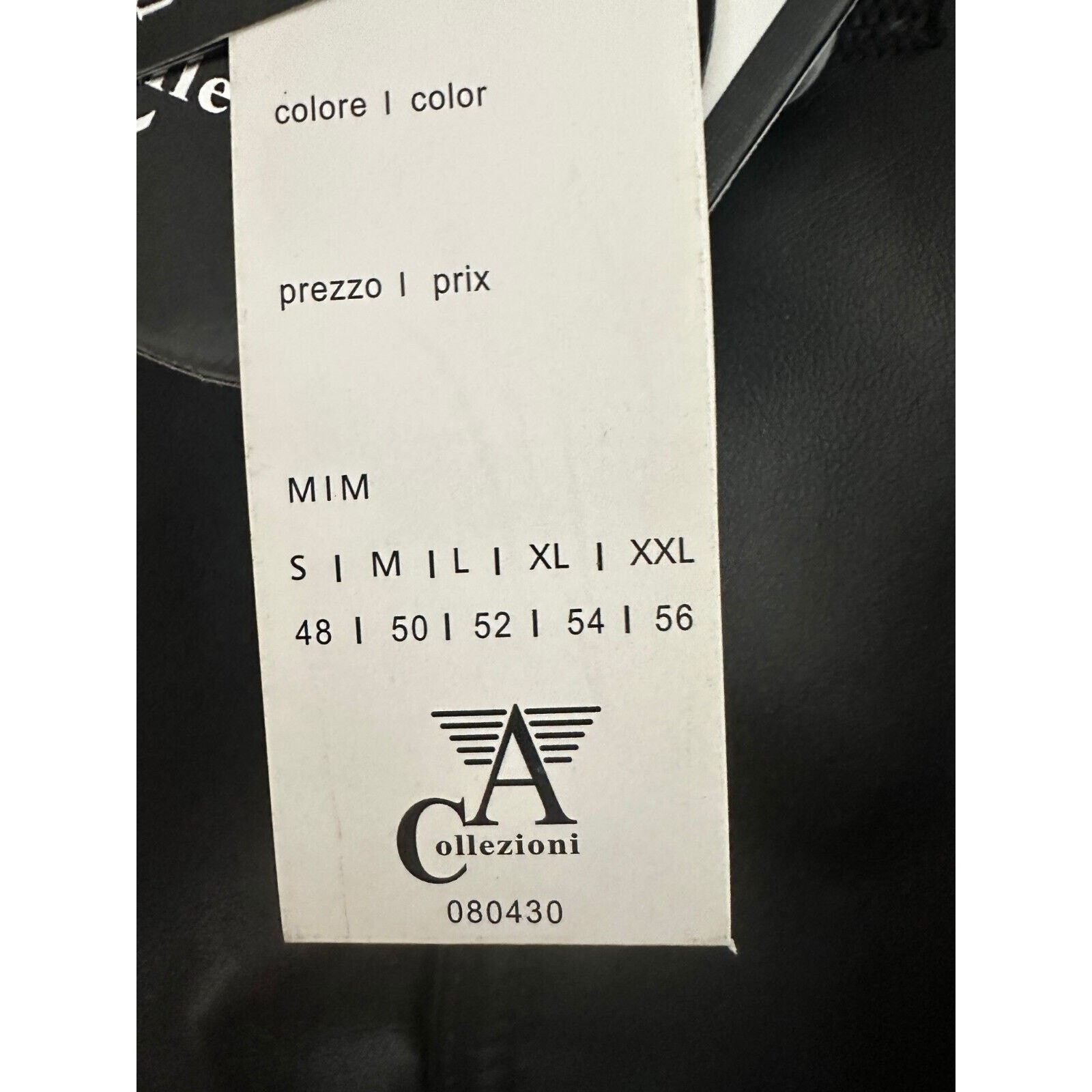 Armani Collezioni Collezioni Black Faux Leather Mid-Length Jacket NWT Mens M/L Size US M / EU 48-50 / 2 - 15 Thumbnail