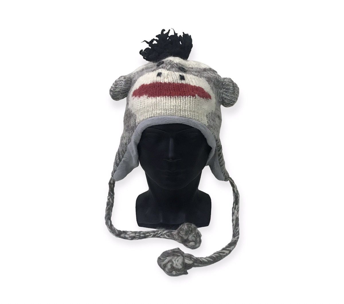 Vintage Vintage Shark Face Earflap Beanie Hat Size ONE SIZE - 1 Thumbnail