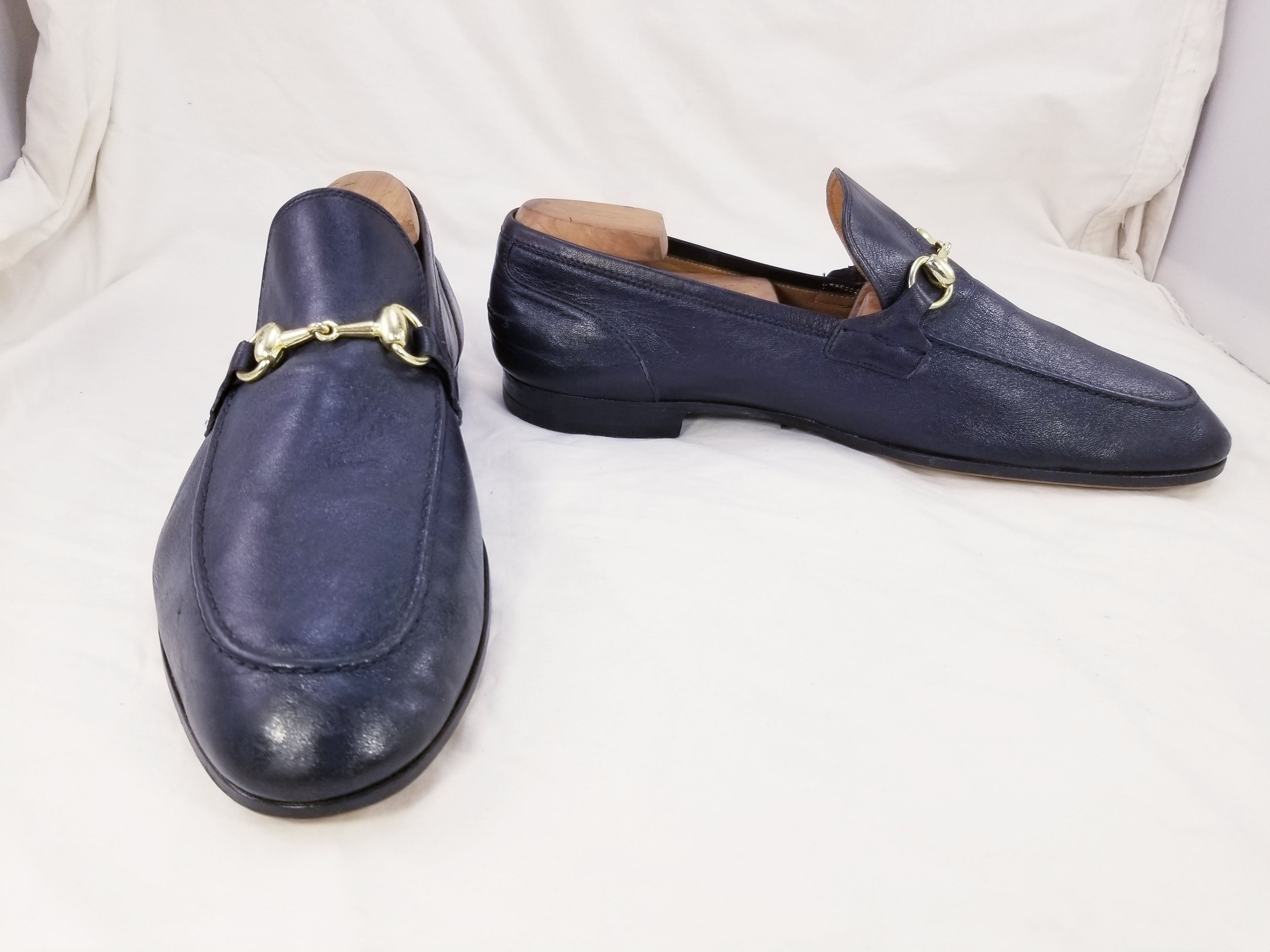 Gucci JORDAAN HORSEBIT DARK BLUE Size US 9.5 / EU 42-43 - 3 Thumbnail
