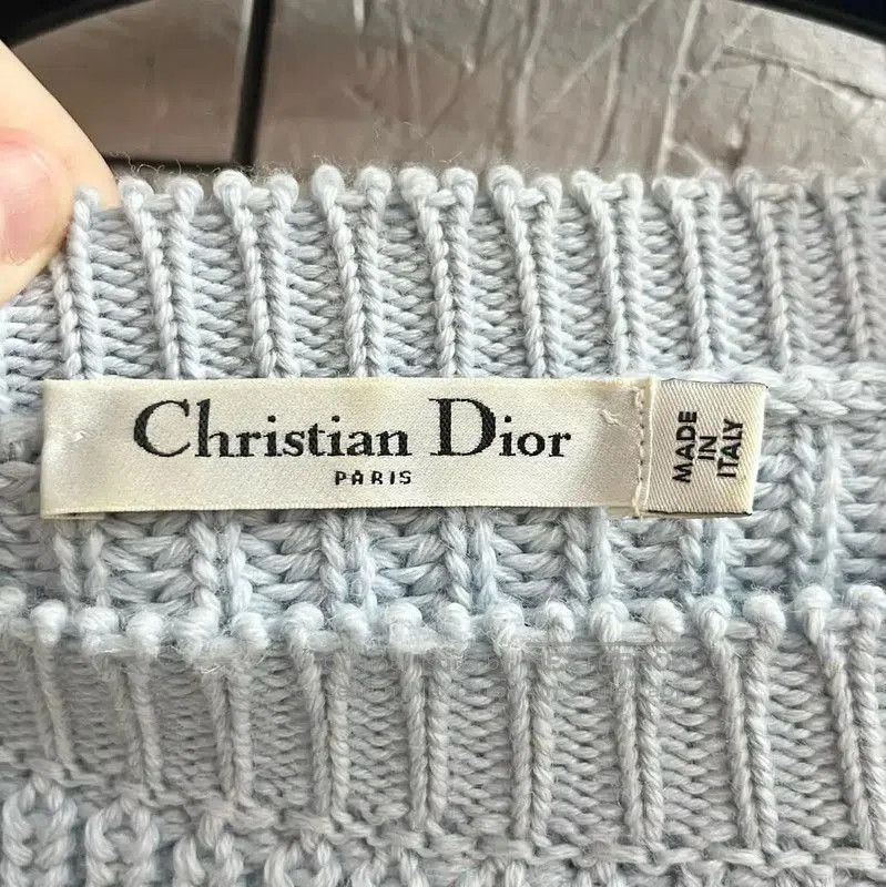 Dior Dior Light Blue Wool Pullover Sweater . Size S / US 4 / IT 40 - 6 Thumbnail