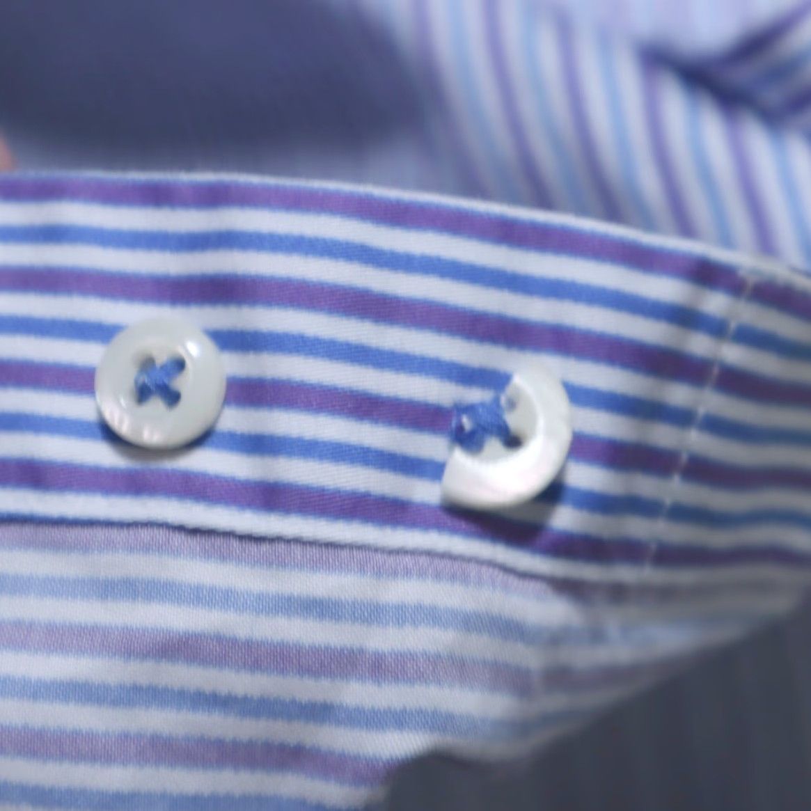 Peter Millar Peter Millar Shirt Men L Nano Luxe Twill Striped Button Up Size US L / EU 52-54 / 3 - 6 Thumbnail