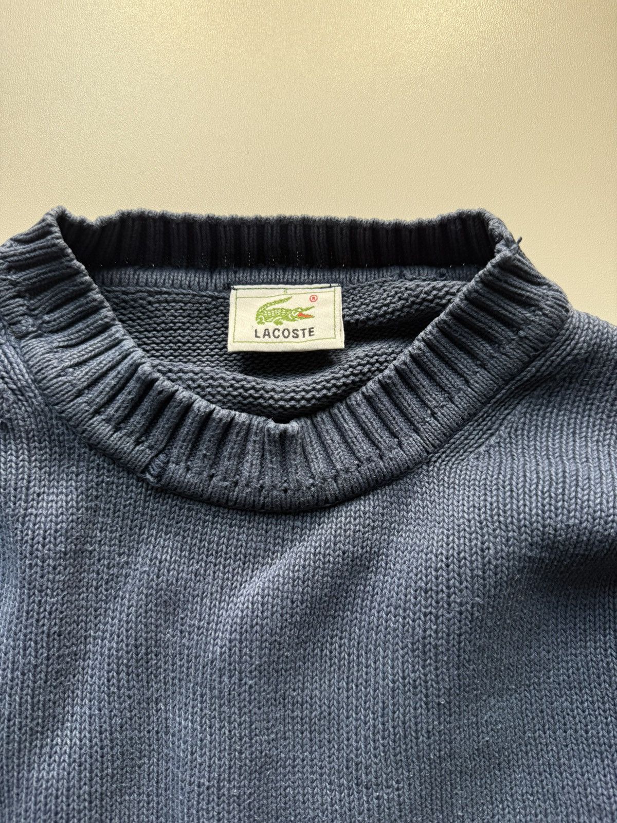 Lacoste × Vintage LACOSTE NAVY BLUE SWEATER SIZE XL COZY FIT MINIMAL LOGO Size US XL / EU 56 / 4 - 2 Thumbnail