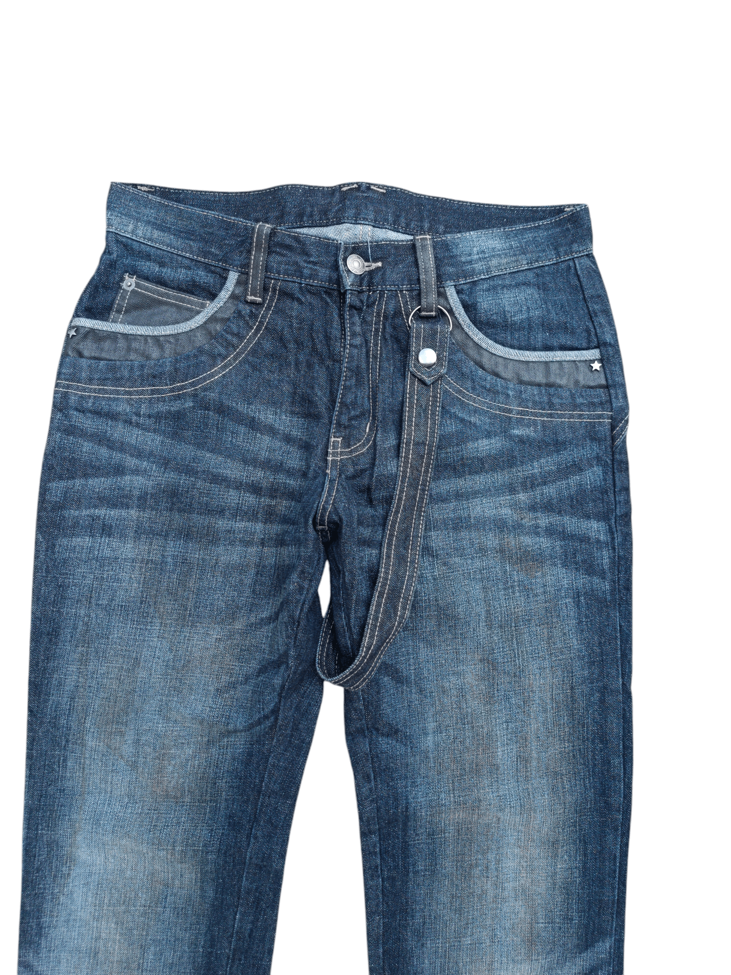 14th Addiction SICK RARE 🔥 PPFM WITH STRAP WHISKERS FADED DENIM Size US 30 / EU 46 - 7 Thumbnail