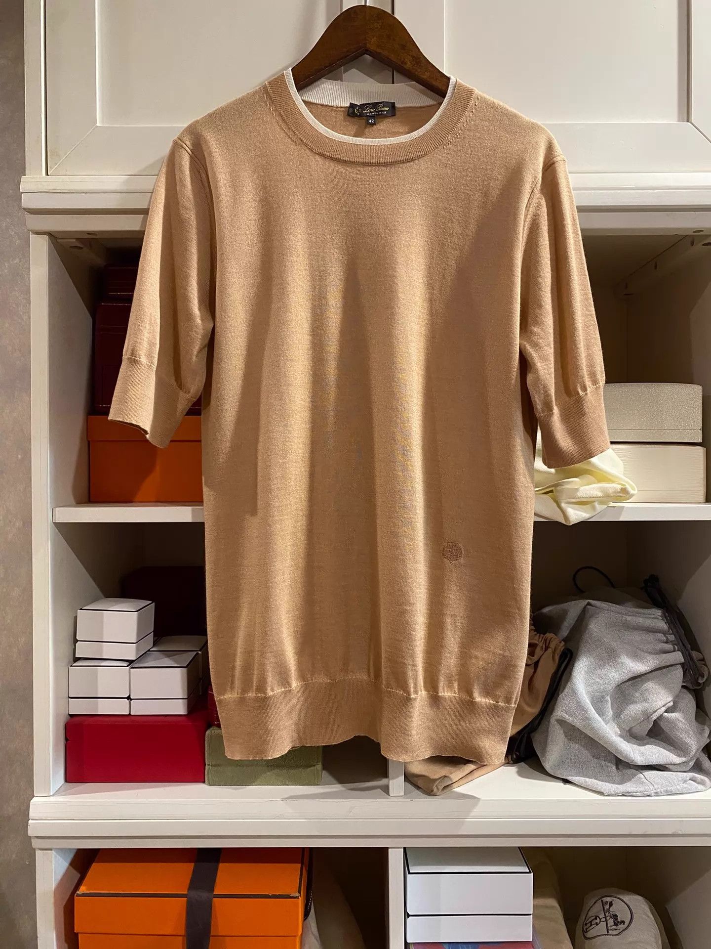 Loro Piana Loro Piana Cashmere-Silk Short Sleeve Classic Shirt 42 Size M / US 6-8 / IT 42-44 - 1 Thumbnail