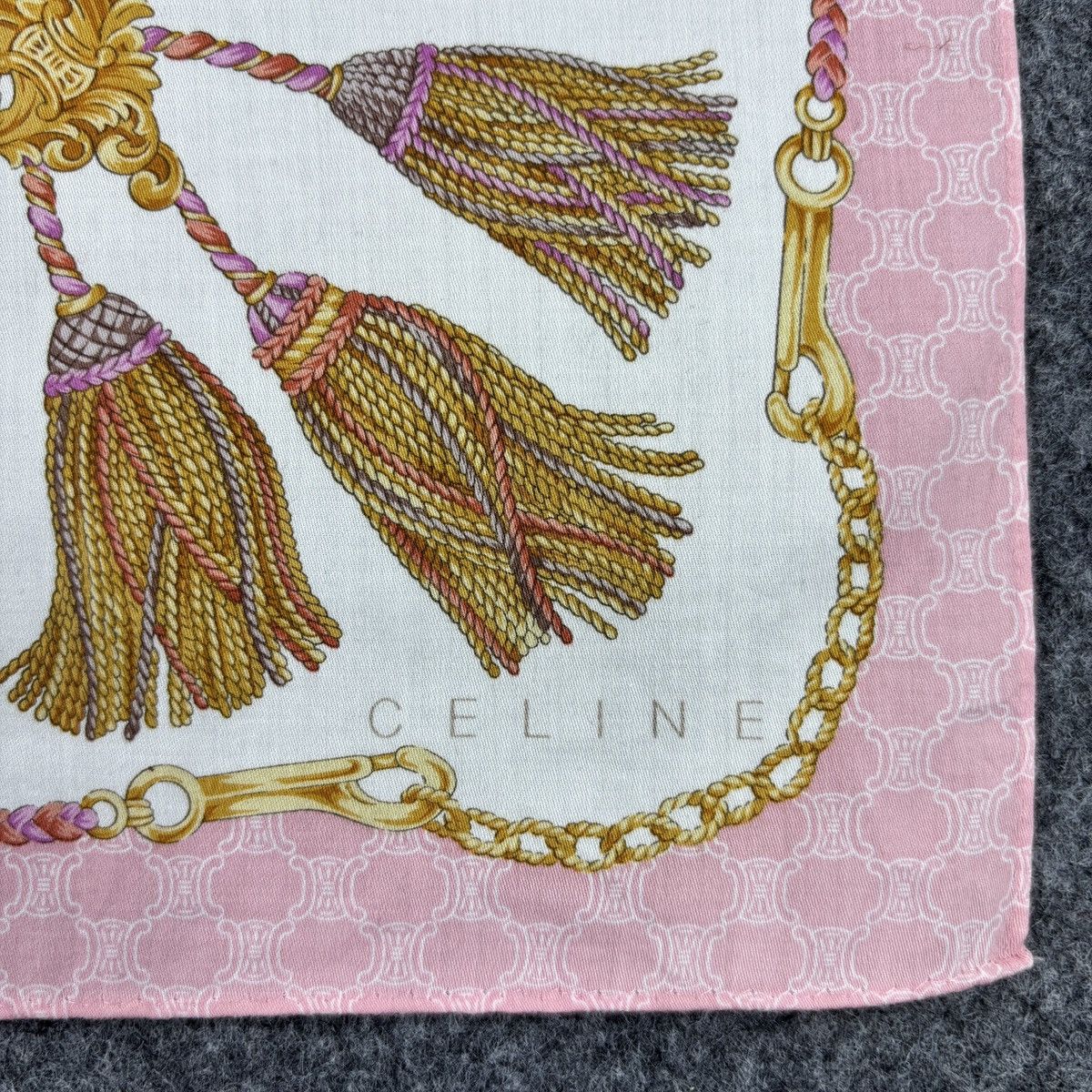 Celine × Vintage Handkerchief # E020 # Bandana # Neckerchief Size ONE SIZE - 3 Thumbnail