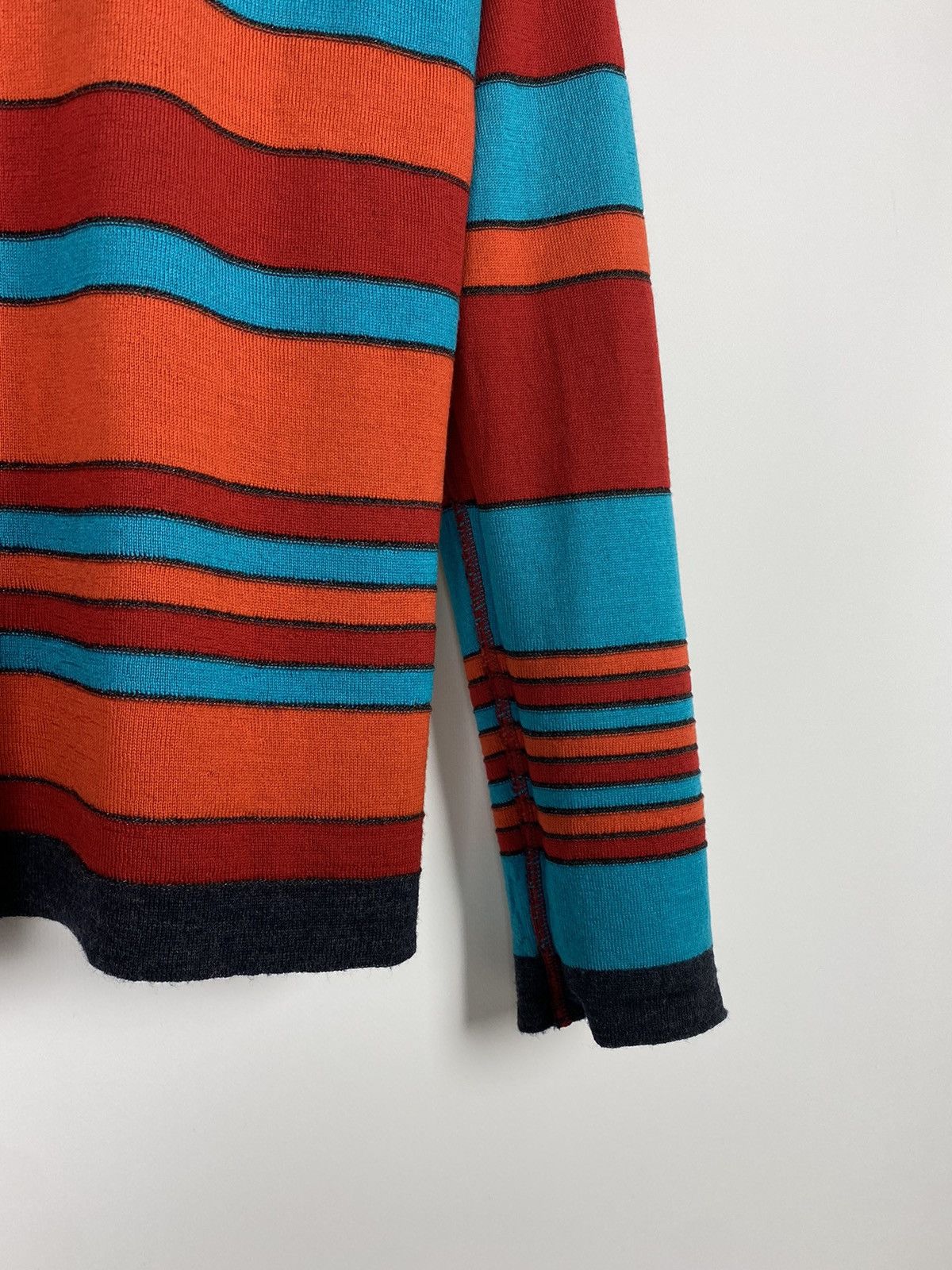 Issey Miyake Issey Miyake Men Wool Reversible Colorblock Sweater Size US S / EU 44-46 / 1 - 4 Thumbnail