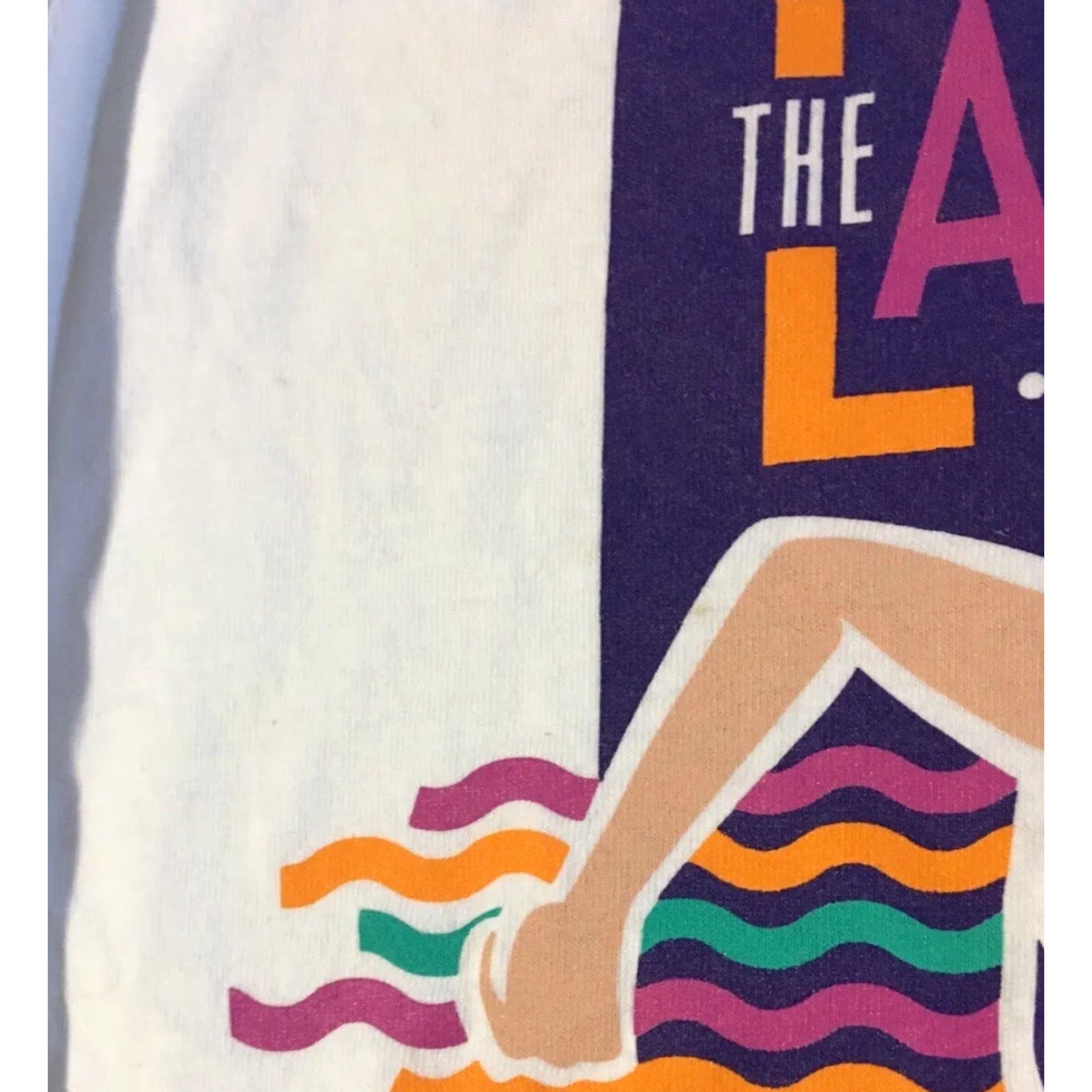 Vintage Vtg 90s Oregon Lake Run Marathon Shirt L Oswego Track PE Vaporwave Surf Grunge Size US L / EU 52-54 / 3 - 7 Thumbnail