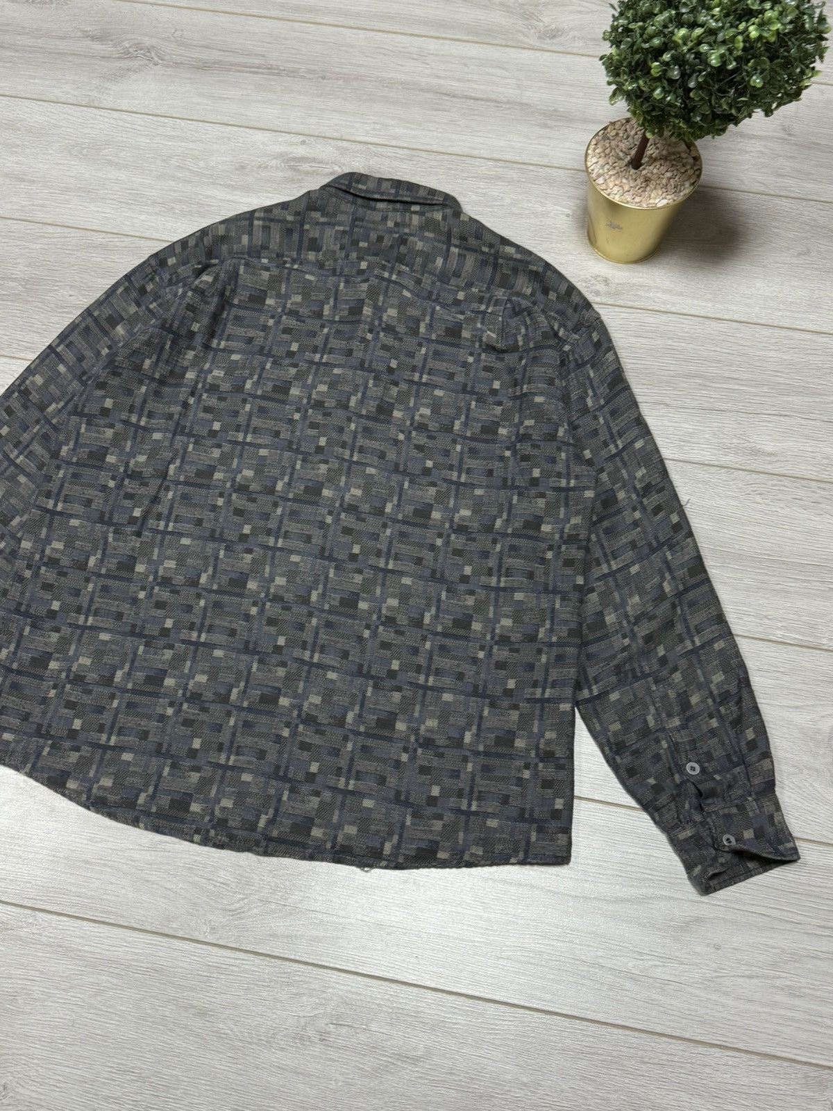 Missoni Missoni sport linen shirt buttons pocket logo patterns Size US XL / EU 56 / 4 - 8 Thumbnail
