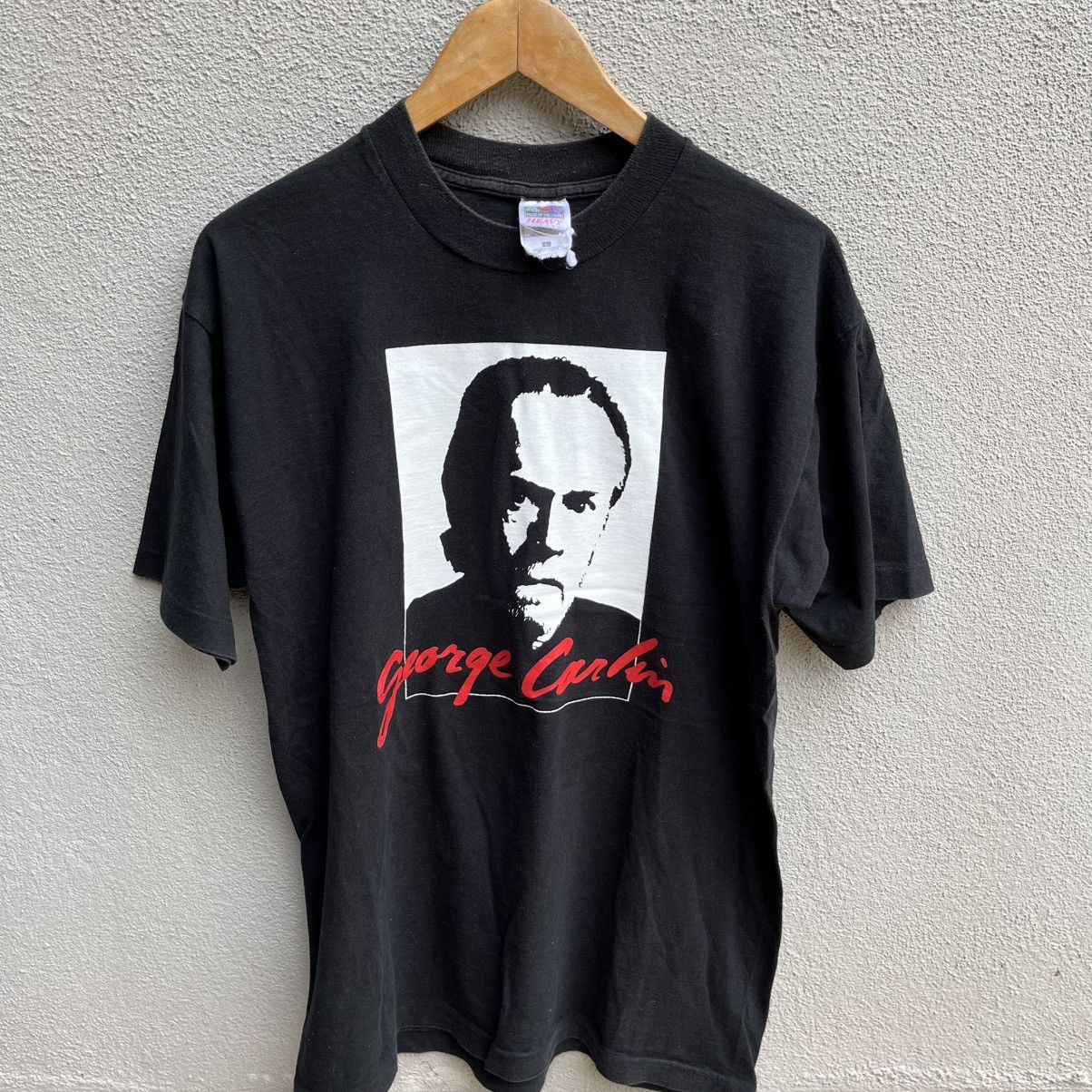Vintage Vintage 90s GEORGE CARLIN tee horror graphic Size US L / EU 52-54 / 3 - 2 Thumbnail