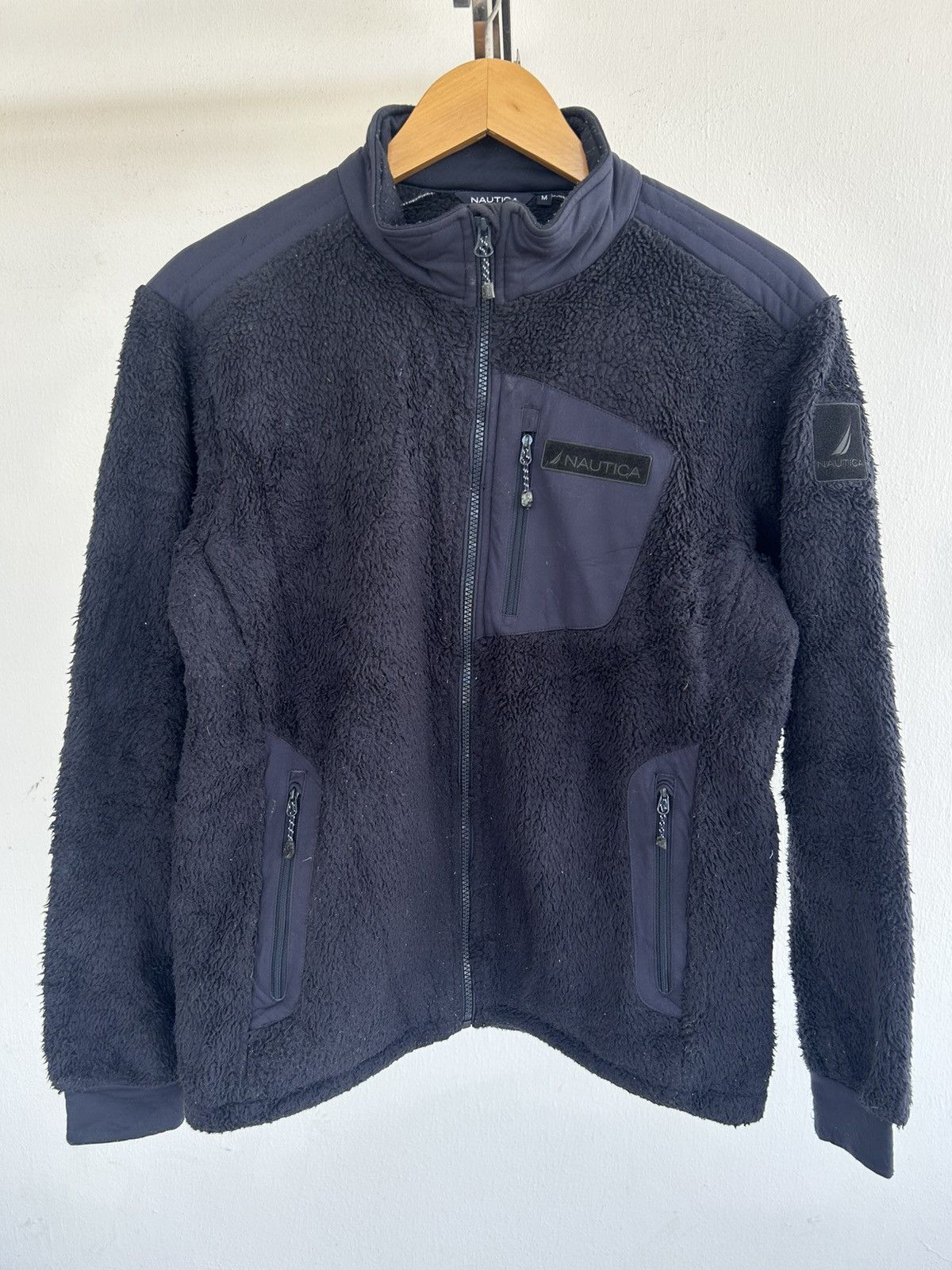 Nautica Nautica Fleece Jacket Blue Vintage Size US M / EU 48-50 / 2 - 1 Thumbnail