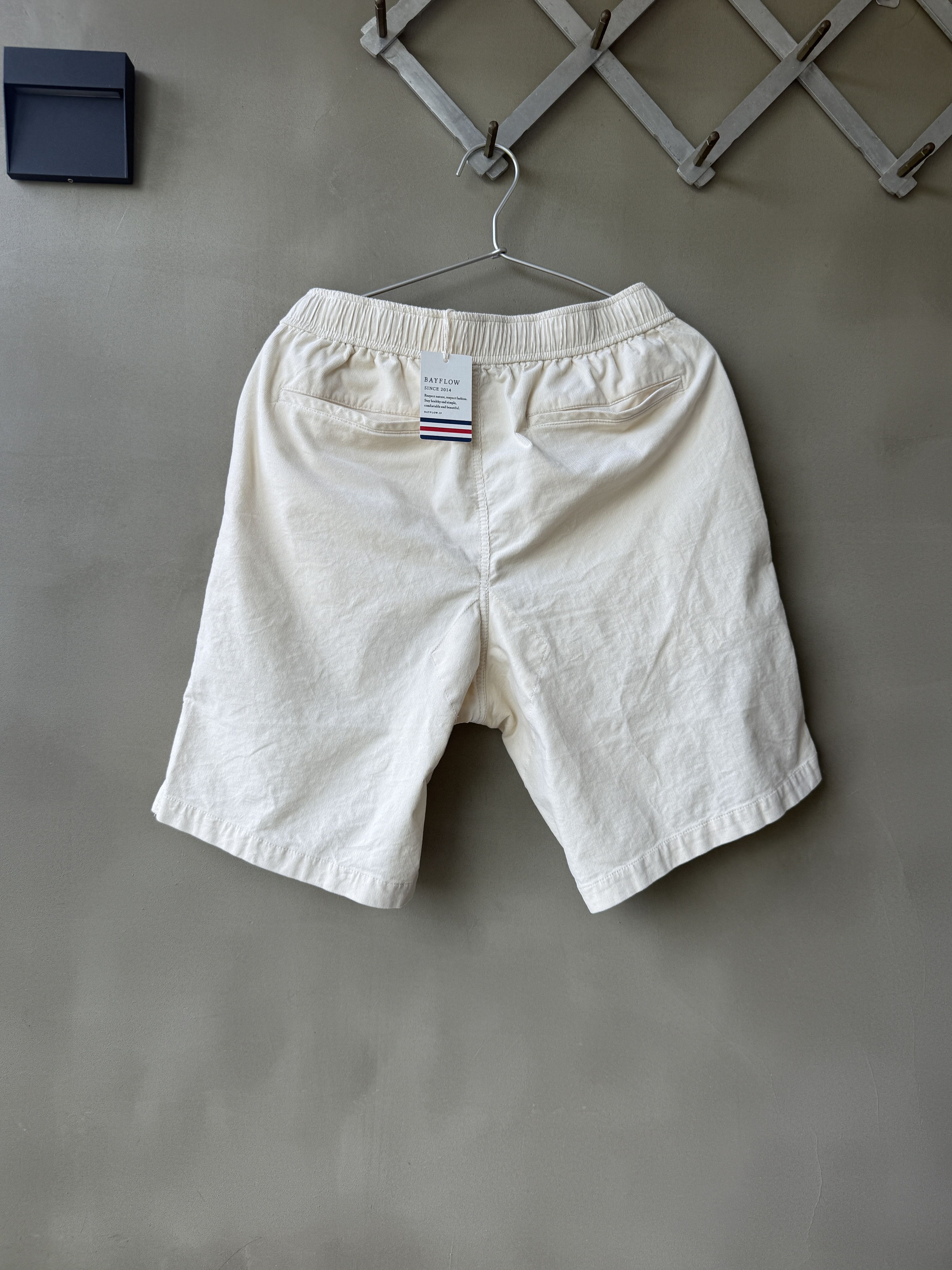 Japanese Brand Bayflow Japan Mens Beige Thin Corduroy Summer Shorts Size US 32 / EU 48 - 13 Thumbnail