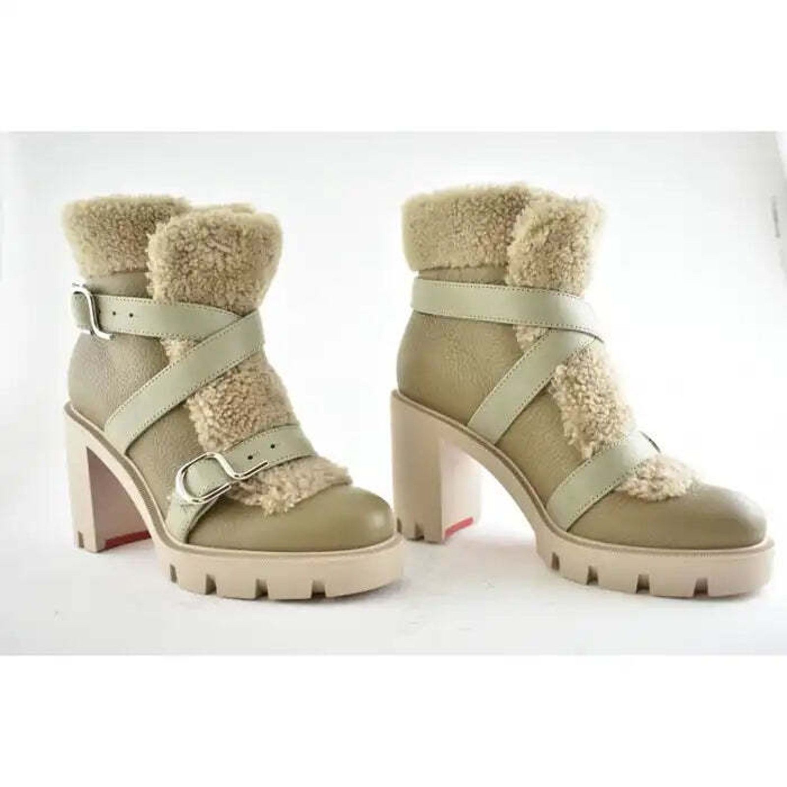 Christian Louboutin Christian Louboutin Pole Chic 70 Champignon Leather Size US 9 / IT 39 - 5 Thumbnail