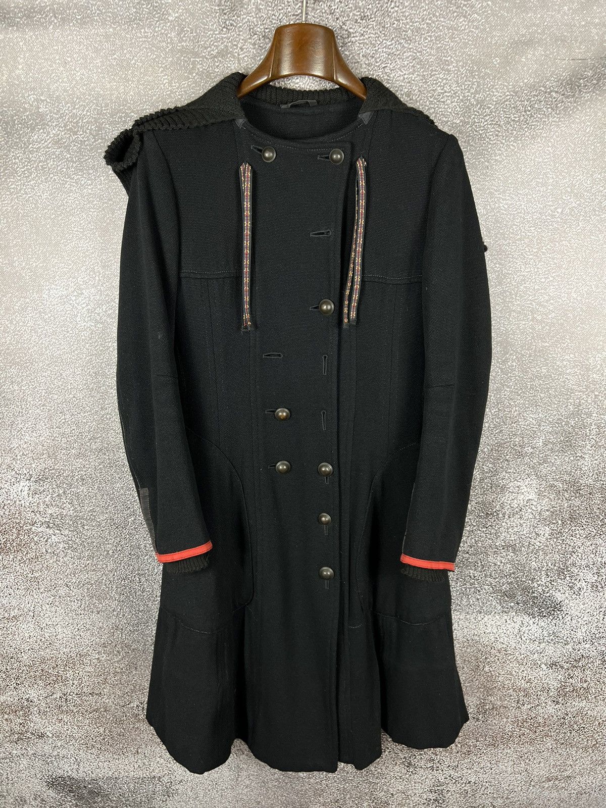 Marithe + Francois Girbaud Marithe + Francouis Girbaud wool avant-garde coat goth y2k Size M / US 6-8 / IT 42-44 - 4 Thumbnail