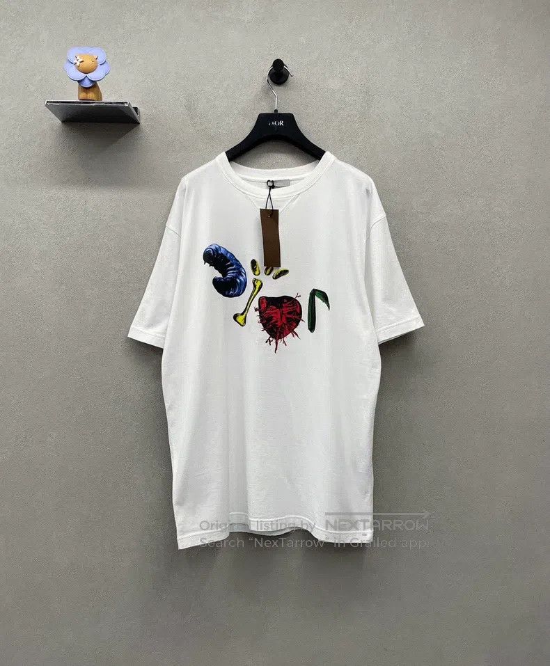 Dior Dior Contrast pattern white short sleeves Size US L / EU 52-54 / 3 - 1 Thumbnail