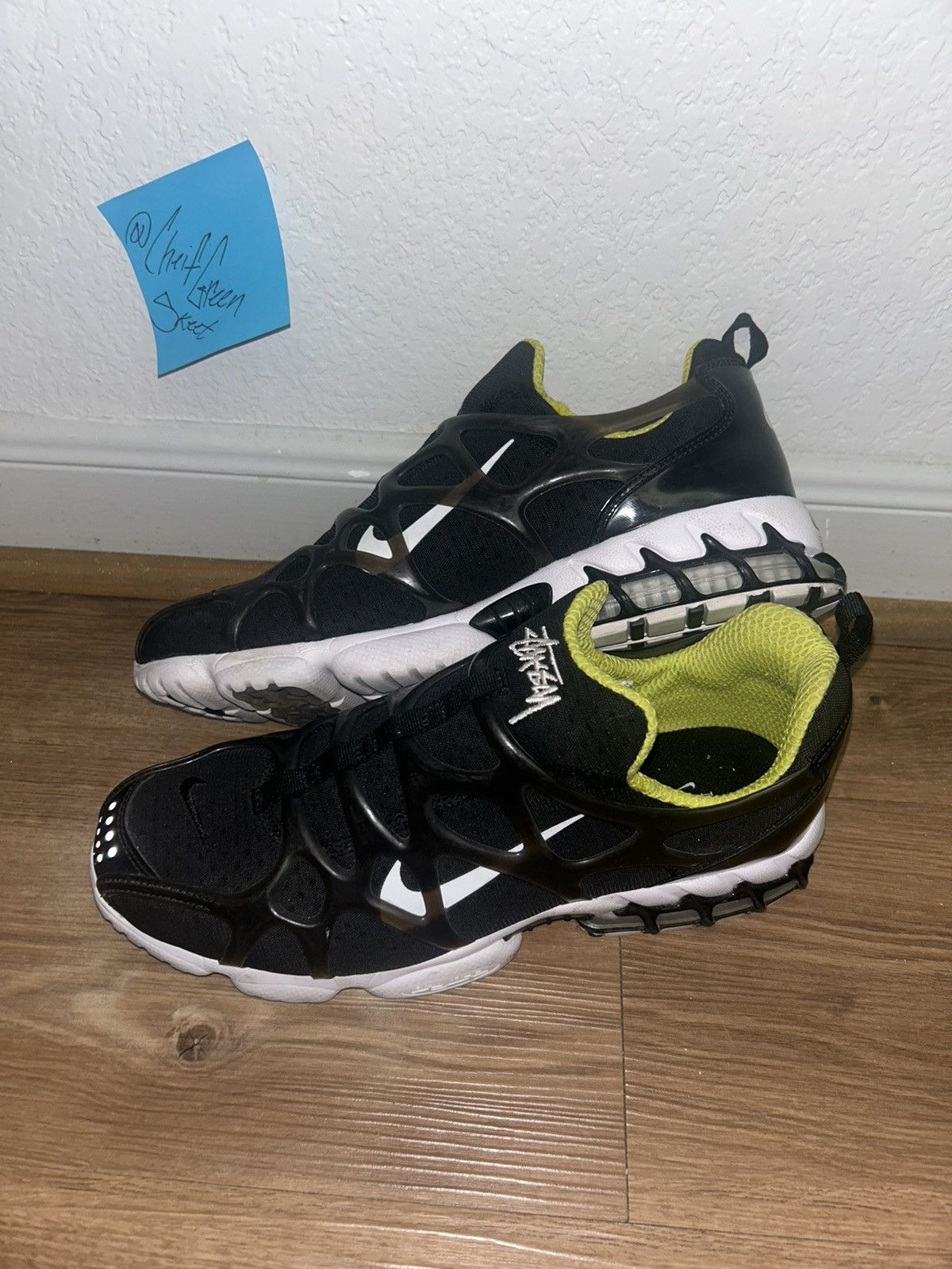 Nike × Stussy Stussy x Air Zoom Spiridon Kukini 'Black' Size US 10 / EU 43 - 3 Thumbnail