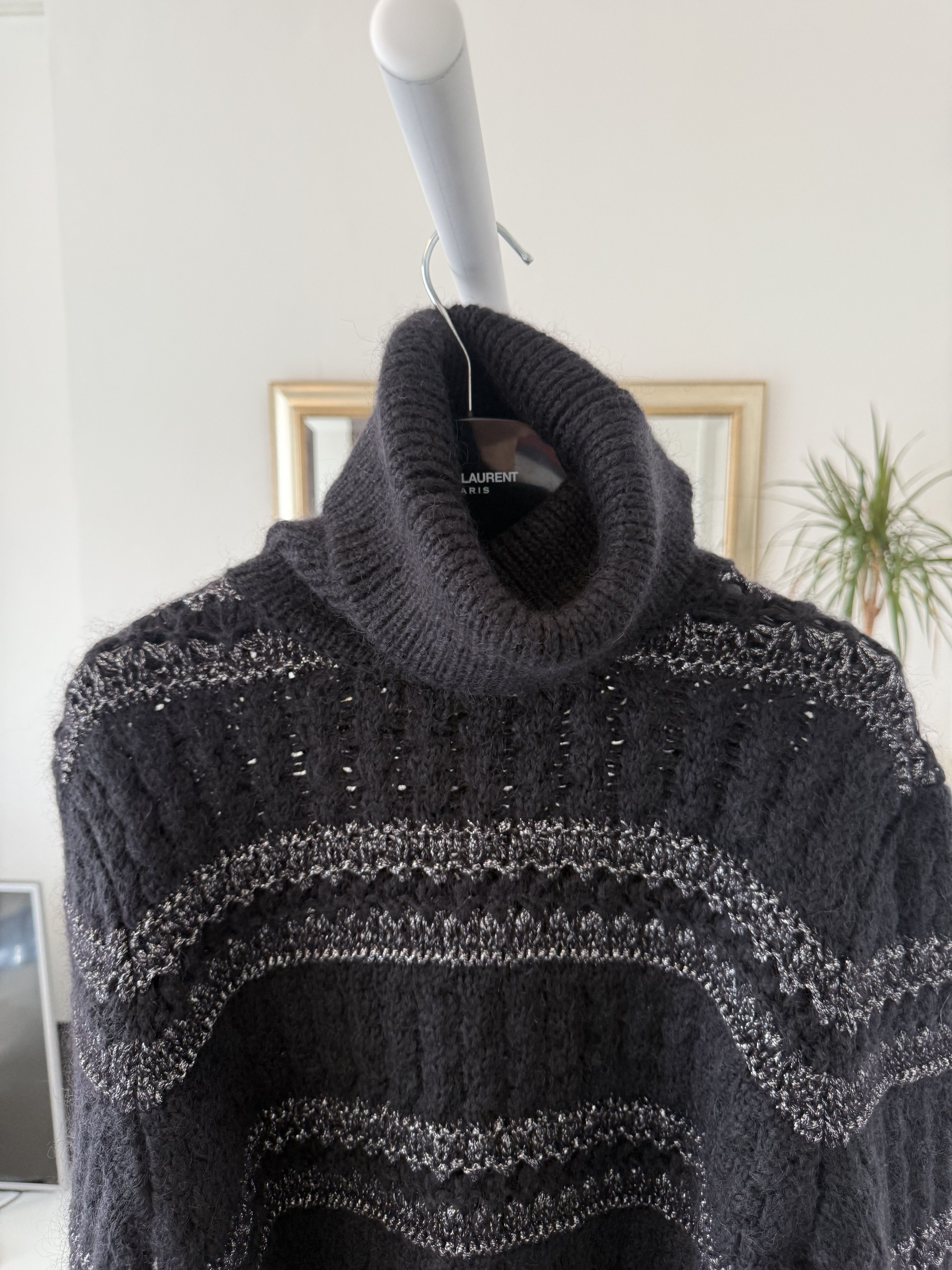 Saint Laurent Paris Saint Laurent Wool Mohair Roll Neck Knit Size US M / EU 48-50 / 2 - 6 Thumbnail