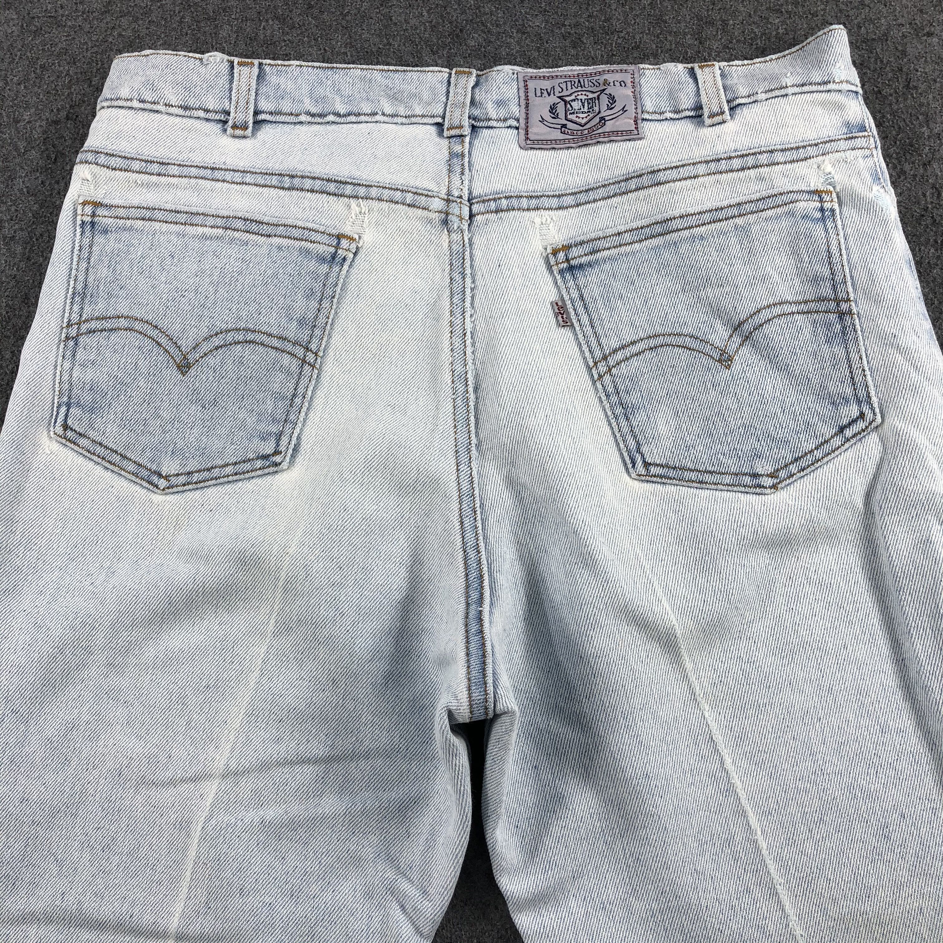 Levi's 90s Vintage Light Wash Levis Jeans-J1687 Size US 34 / EU 50 - 4 Thumbnail